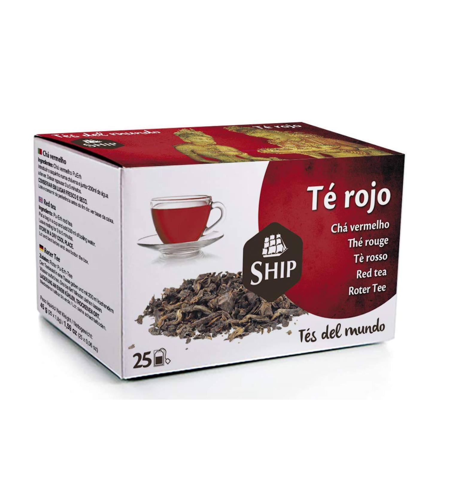  Ship TE ROUGE PUERH Infusion Bags 25 Sachets - Buy Online on GoSupps.com