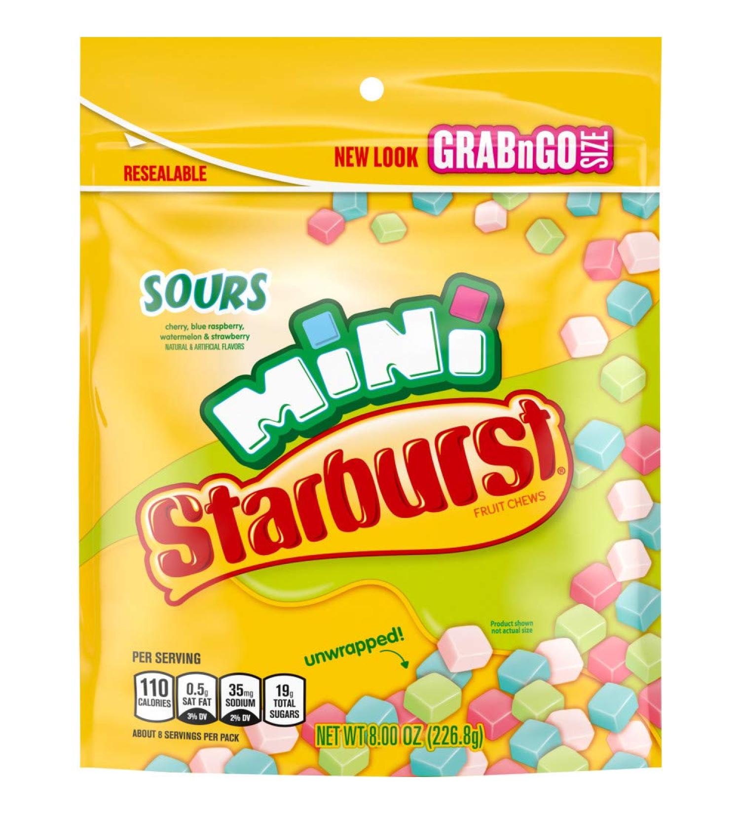 STARBURST Minis Sours Candy 8.0oz Bag - Pack of 8 - Buy Online on GoSupps.com