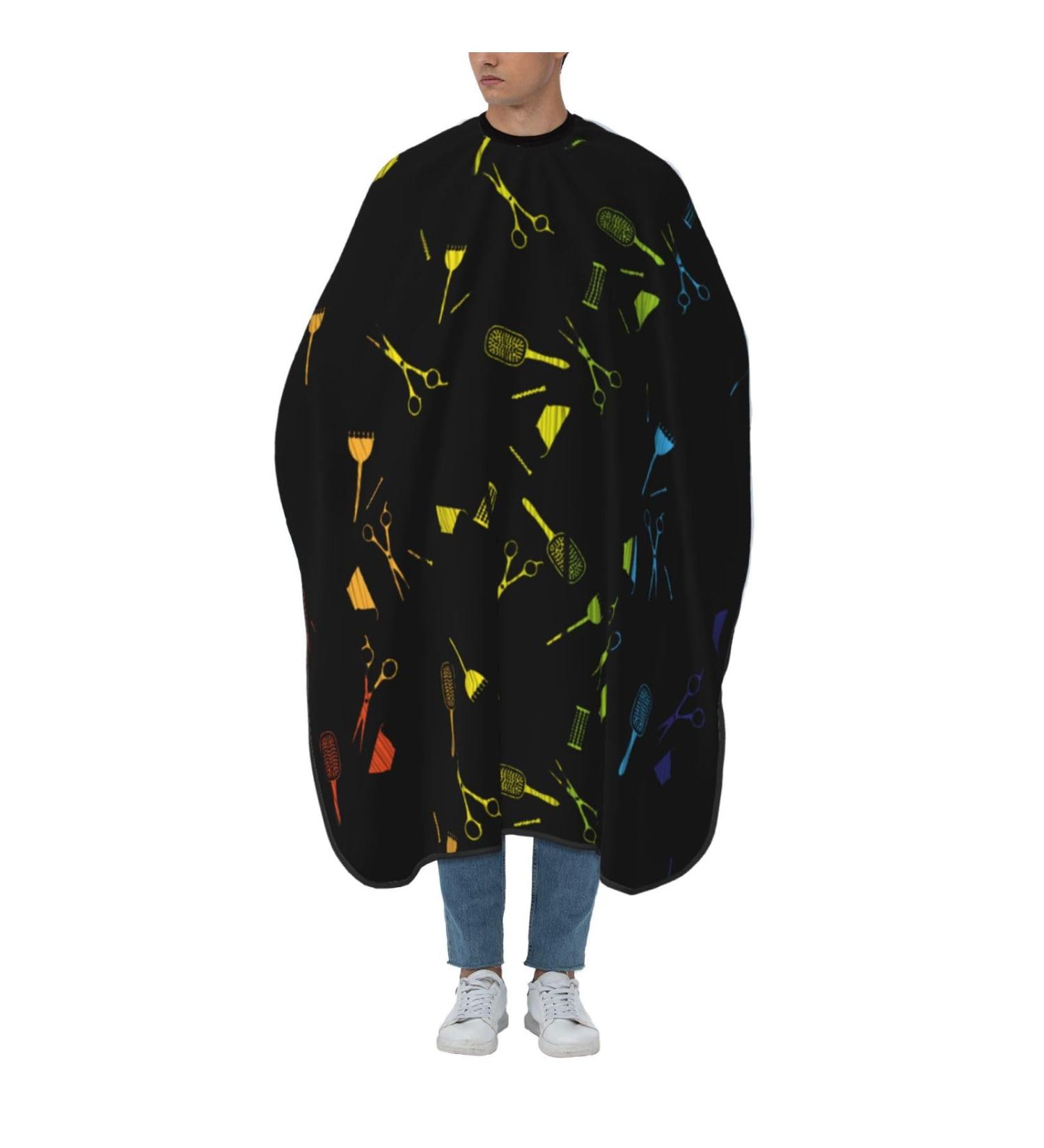 55x66 Inch Adult Barber Cape - Hairdresser Haircut Tool with Snap Closure | International Shipping Available - Buy Online on GoSupps.com