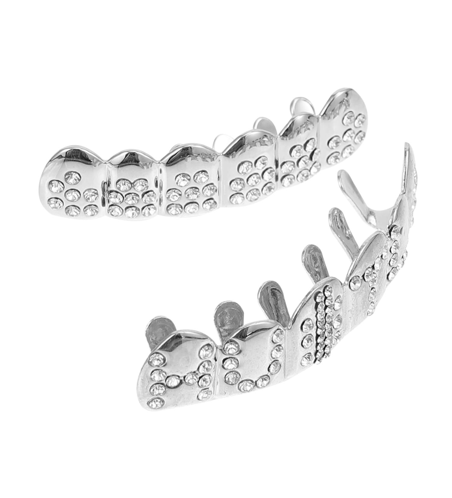 Didiseaon 1 Set Rhinestone Trim Diamond Decor Teeth Costume Cosplay Props Jewelry Letter Man - Buy Online on GoSupps.com