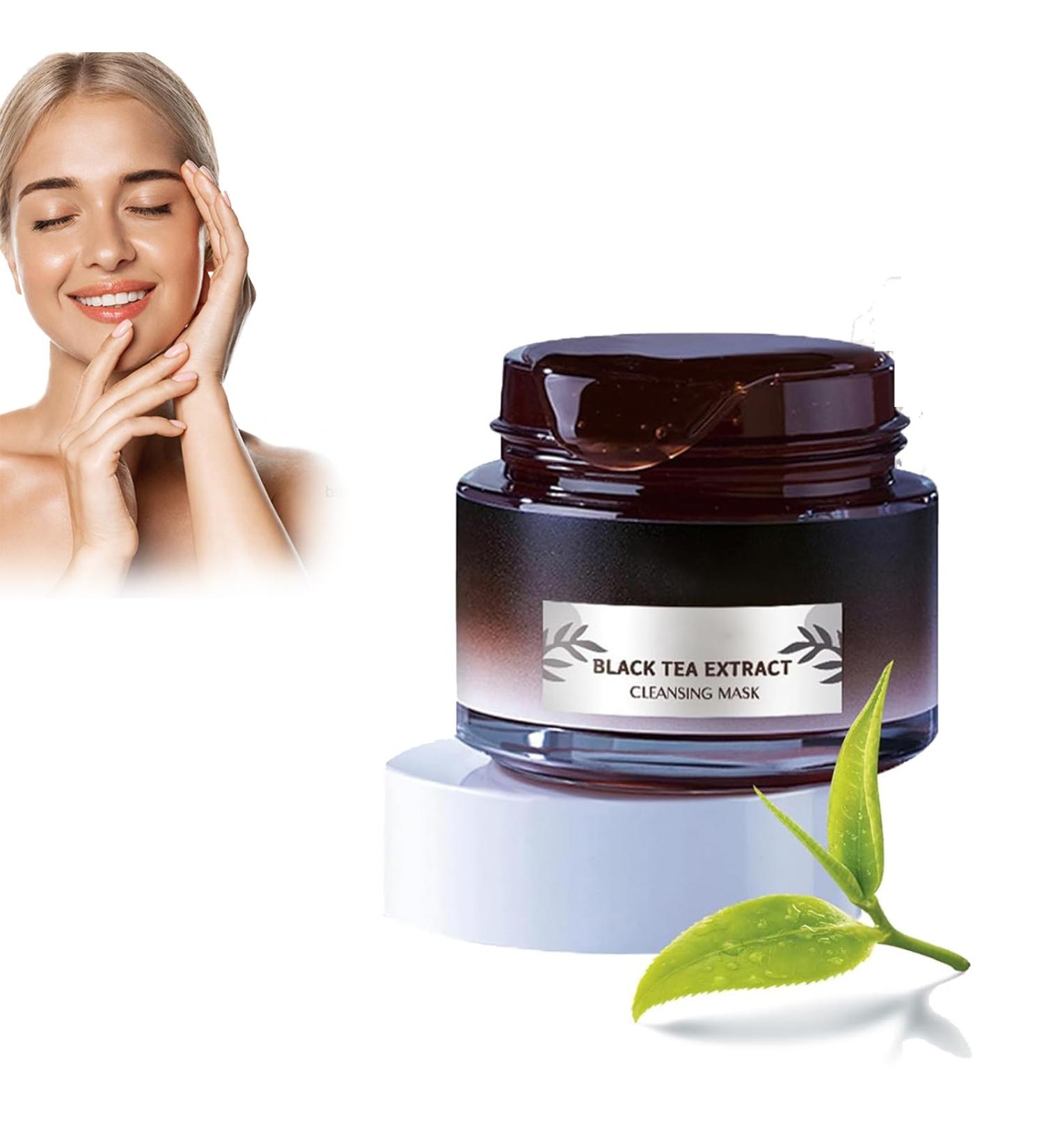 Masque au Th Noir Masque Facial au th Noir Masque Peel Off pour Le Traitement Facial Anti- ge Anti-rides Pores Nettoyants en Profondeur Resserre Les Pores et Nourrit La Peau - Buy Online on GoSupps.com