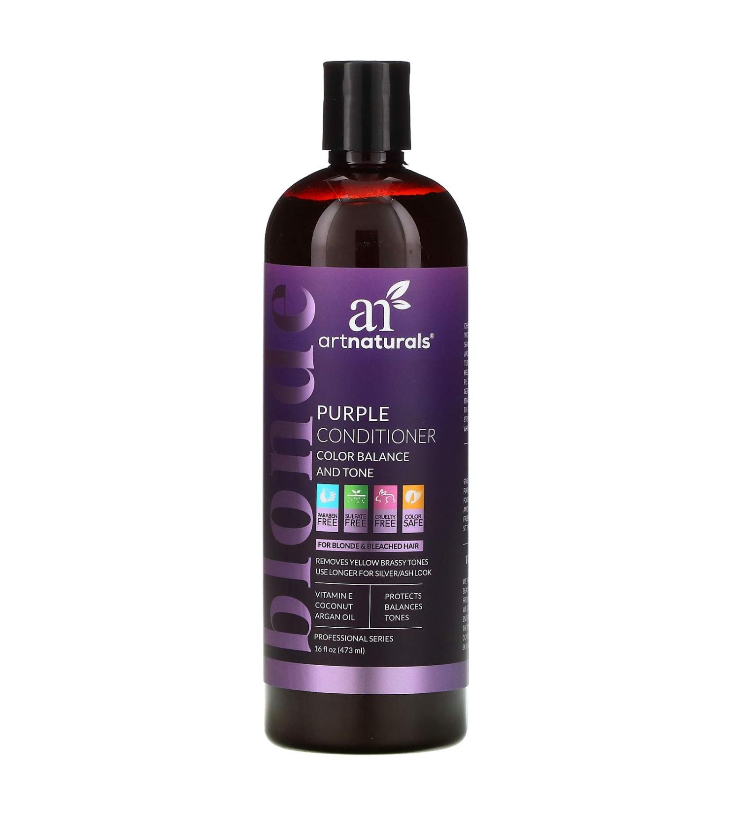 Artnaturals Blonde Purple Conditioner Color Balance and Tone 16 fl oz (473 ml)