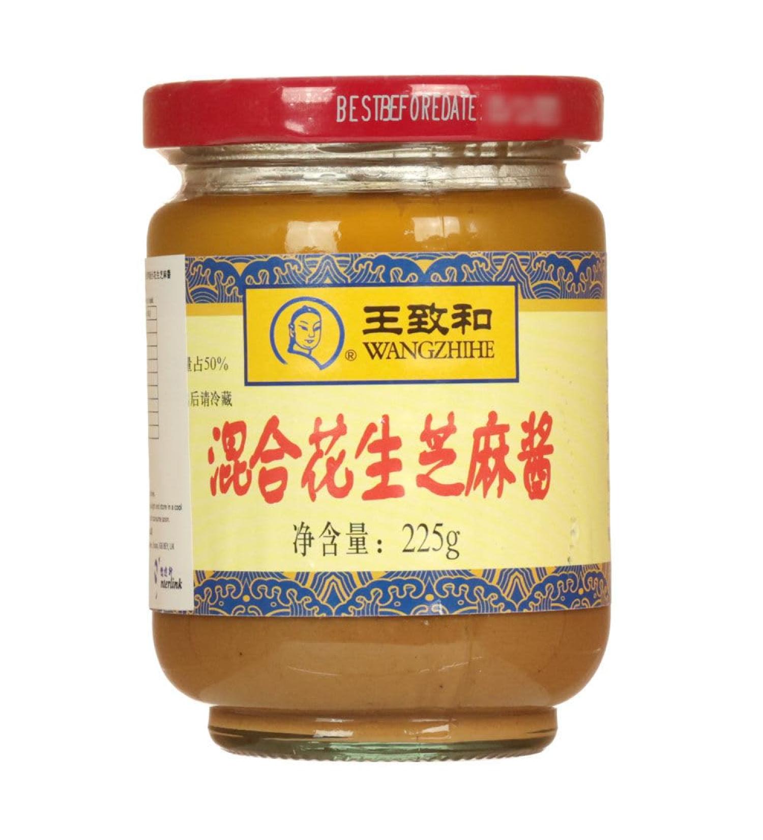 Wangzhihe Sesame Paste With Peanut Butter for Dressing Sauce Cooking 225g - Buy Online on GoSupps.com