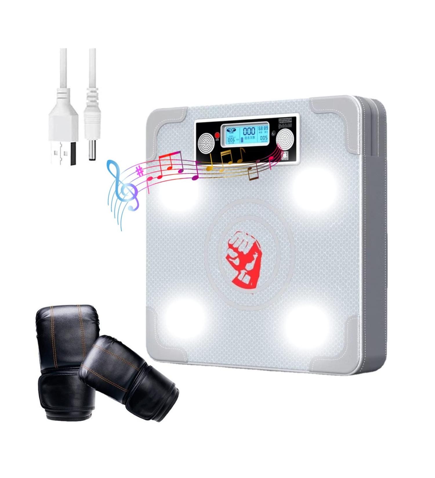 Wall-Mounted Bluetooth Target Boxing Machine with LCD Display - Home Boxing Training Equipment for Stress Release & Exercise - Buy Online on GoSupps.com