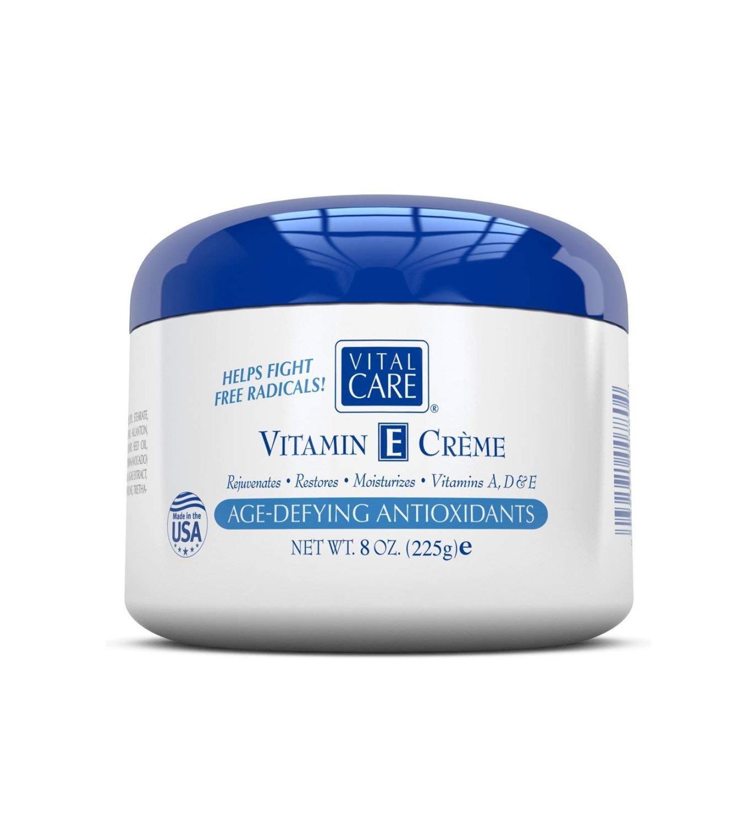 Vital Care Vitamin E Creme 8 Oz. (2 Pack) - Age Defying Antioxidants for Youthful Skin - Buy Online on GoSupps.com