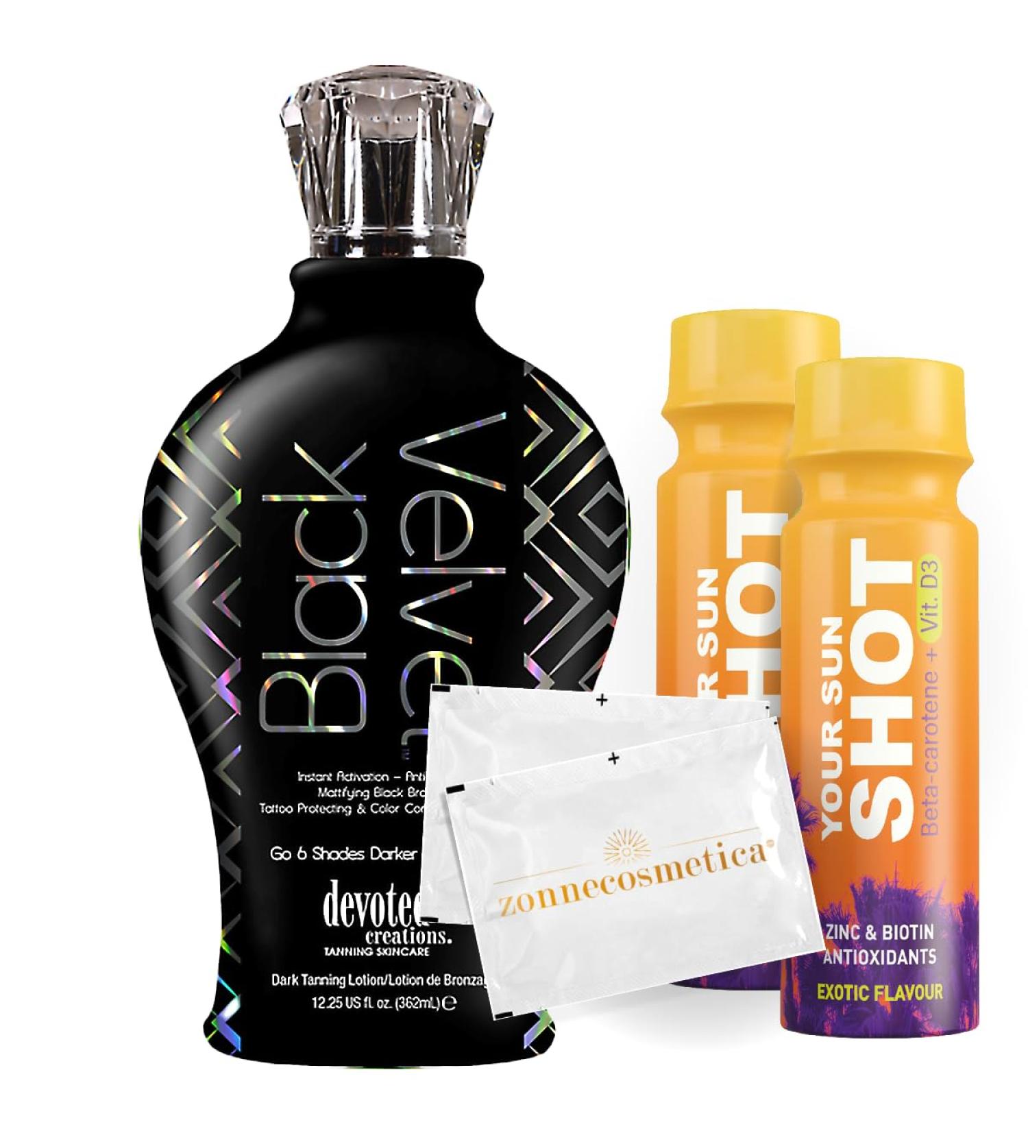 Devoted Creations Devoted Creations - Black Velvet + 2 Your Sun Shots + 2 Refreshing Wipes