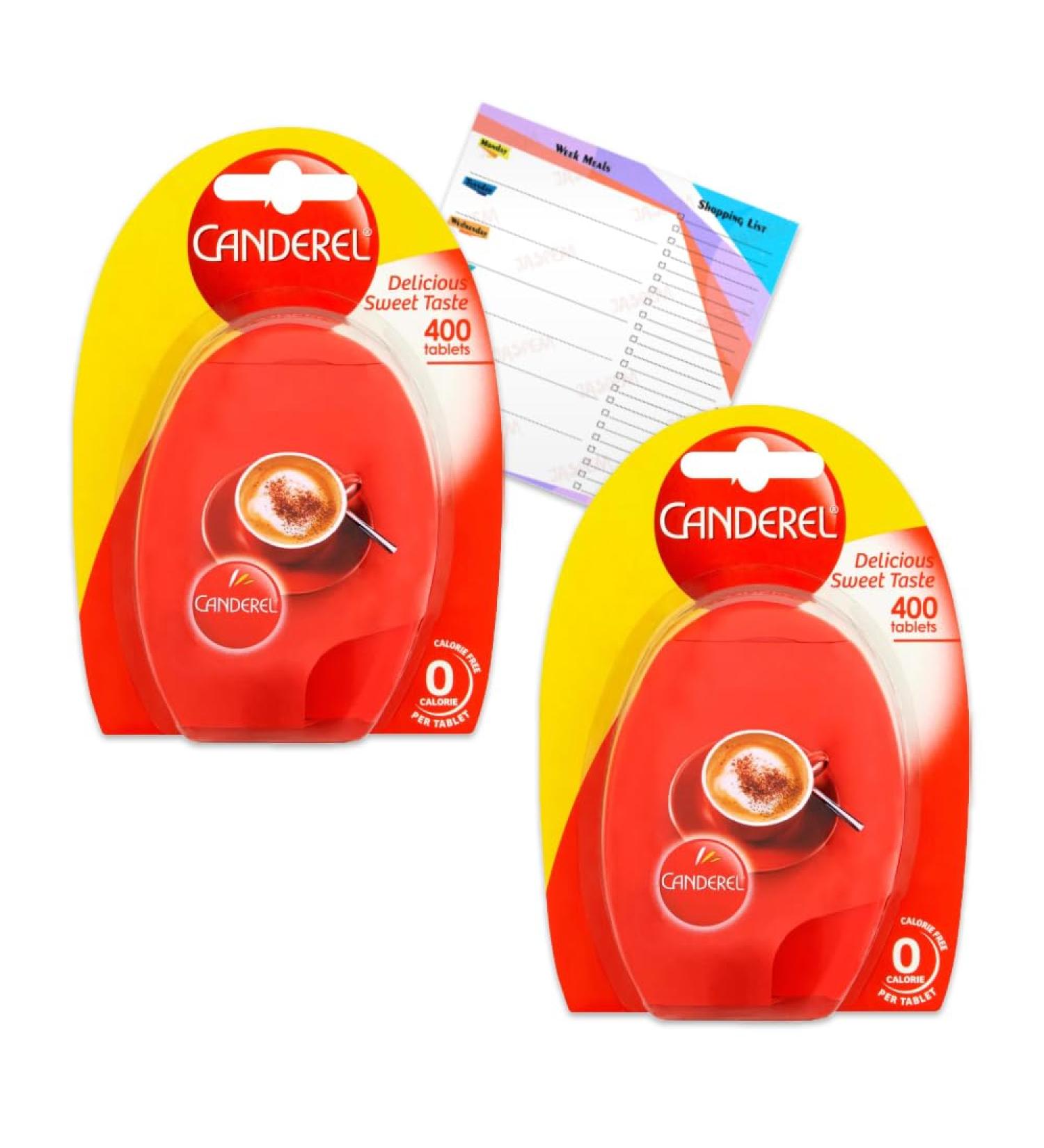 Canderel Zero Calorie Sweetener Tablets 800 Tablet Value Pack (2x 400) Sugar-Free Perfect for Diabetic & Weight Management Diets Smooth Taste Instant Dissolve Included Jaspem Shopping List - Buy Online on GoSupps.com
