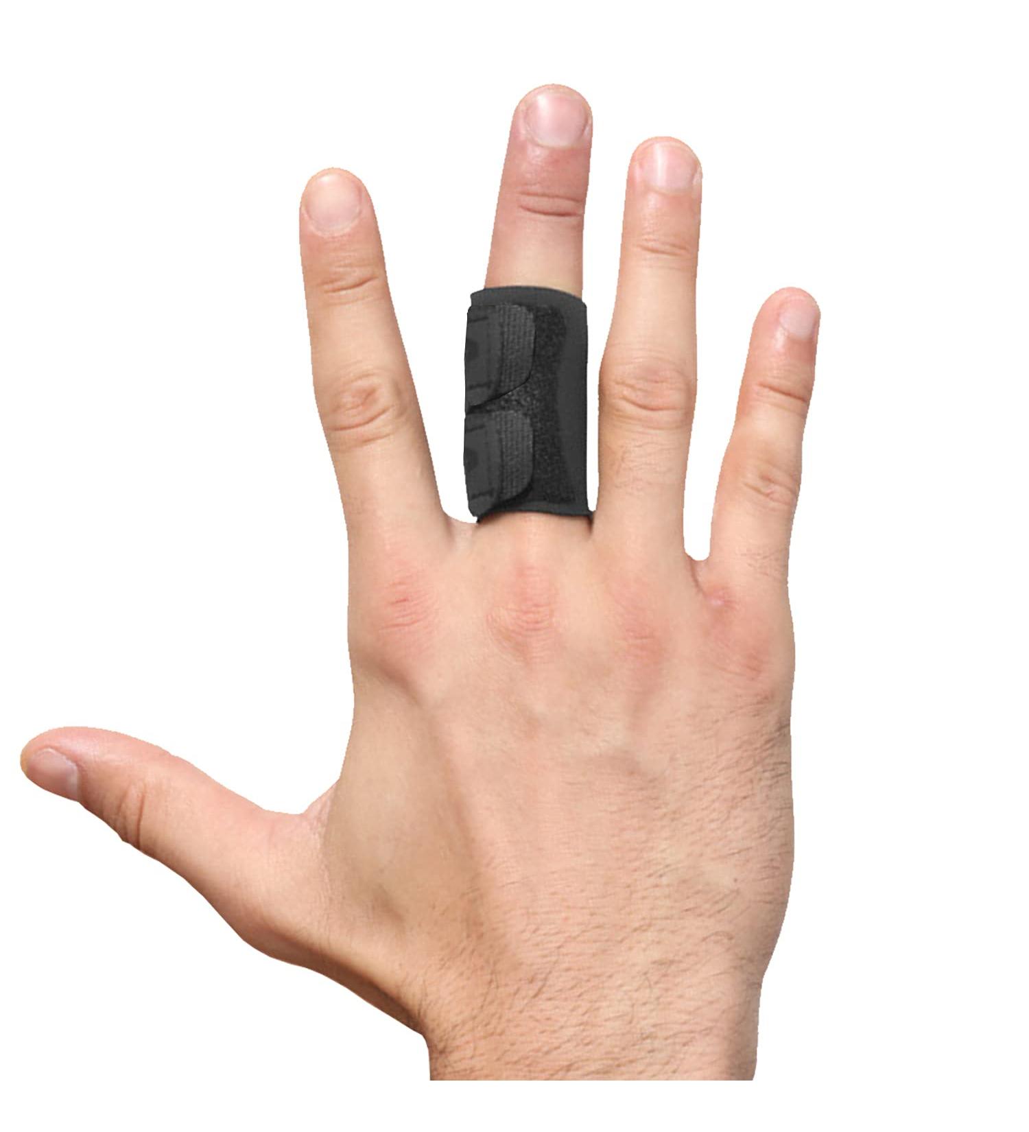 Finger Splint & Buddy Wraps - Reusable Adjustable Support Sleeves for Arthritis & Sports Injuries | Compression Mallet Finger Brace - Buy Online on GoSupps.com