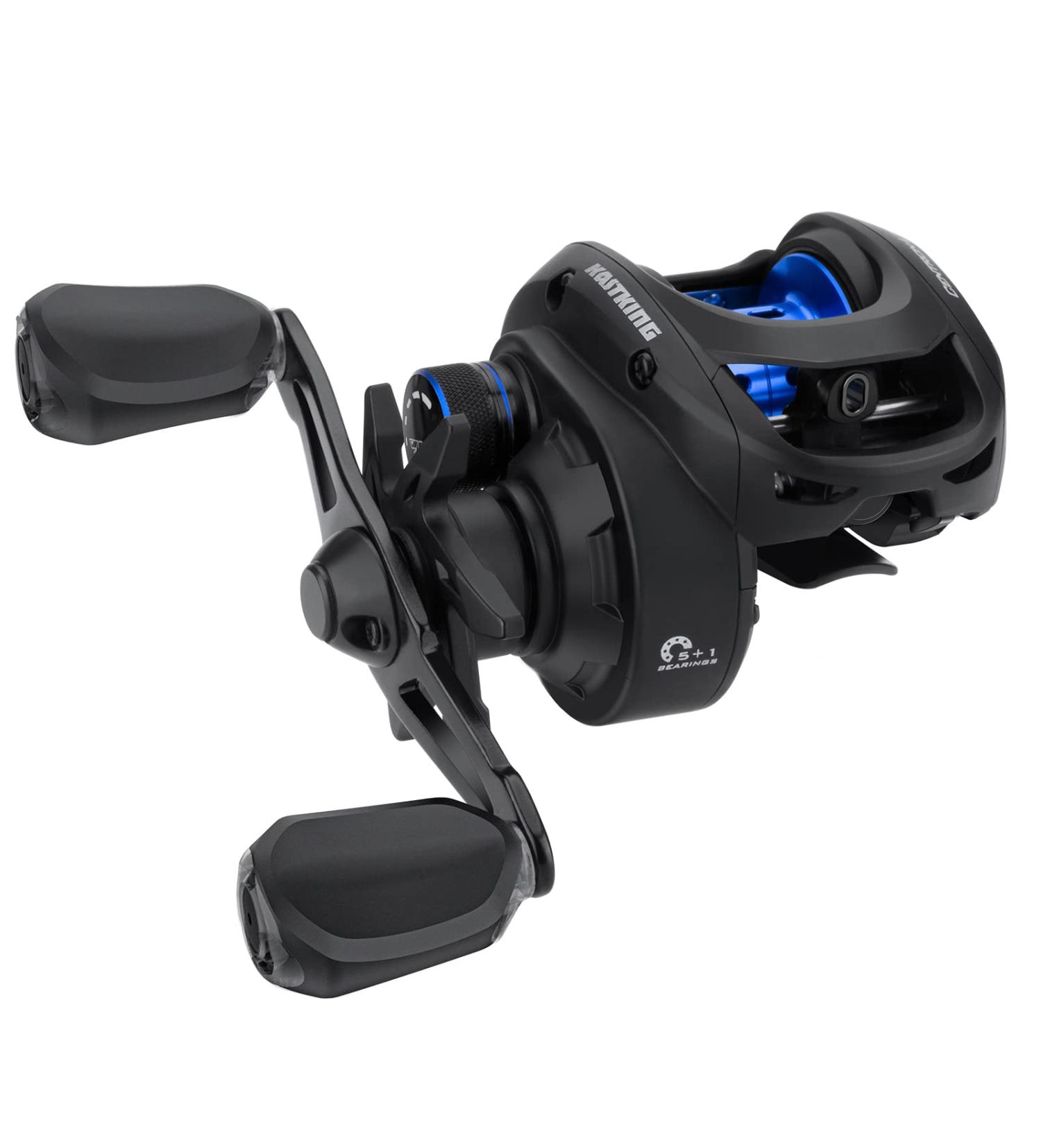 KastKing Centron Lite Baitcasting Reel - Lightweight Design, 7.6 OZ, 7.1:1 High-Speed Gear Ratio - Black-Right - Buy Online on GoSupps.com