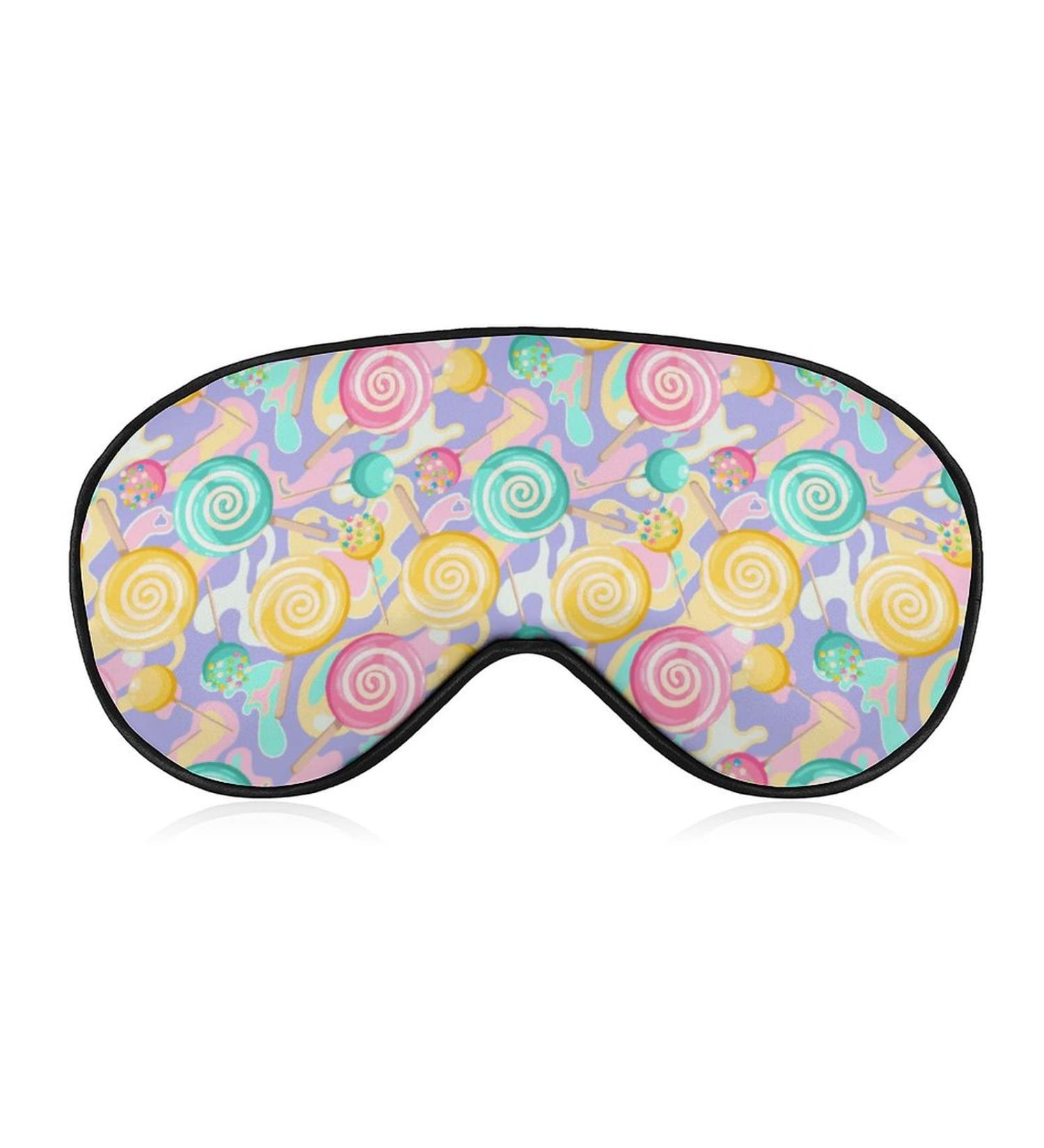 Bright Colored Lollipop Sleep Mask for Women | Adjustable Eye Shades with Elastic Strap - Buy Online on GoSupps.com