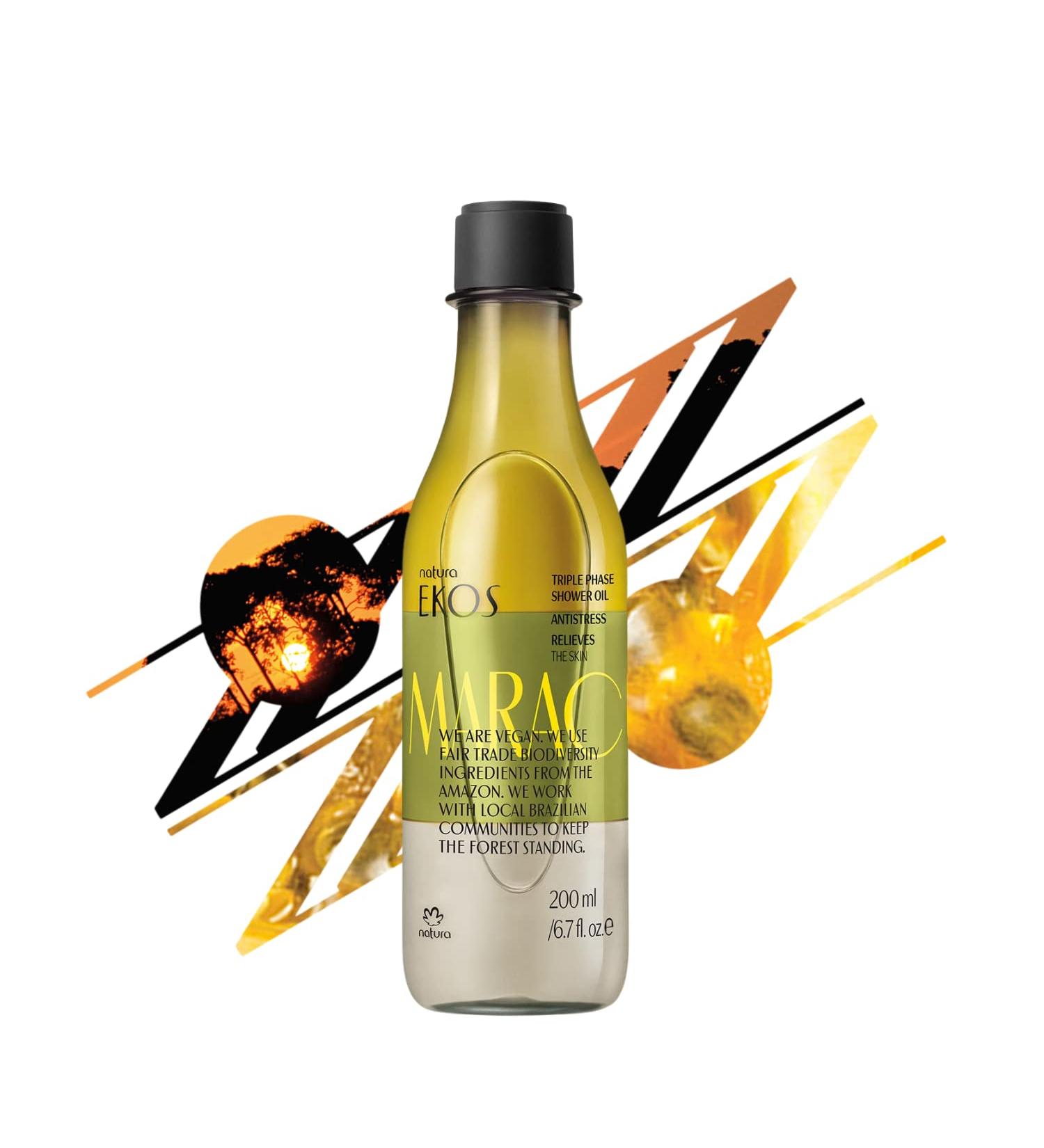 Natura Ekos Maracuj Soothing Triple Phase Shower Oil 200ml - Buy Online on GoSupps.com