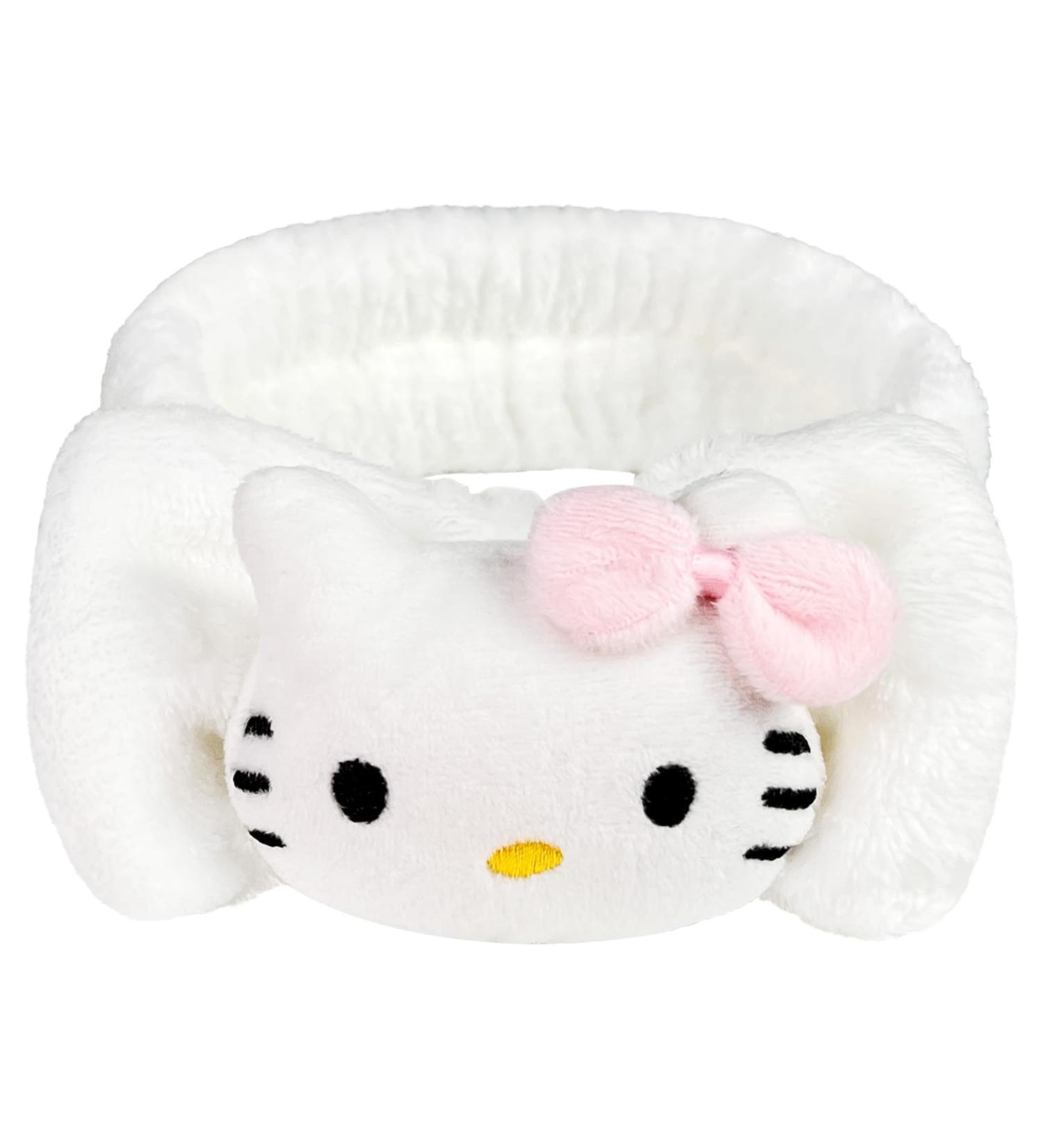 Pauluios Kawaii Spa Headband for Washing Face Cute Women's Soft Headband Coral Fleece Fluffy Women's Girls Hairband for Makeup Skin Care Shower Wash Party (White Bow-Kit) - Buy Online on GoSupps.com