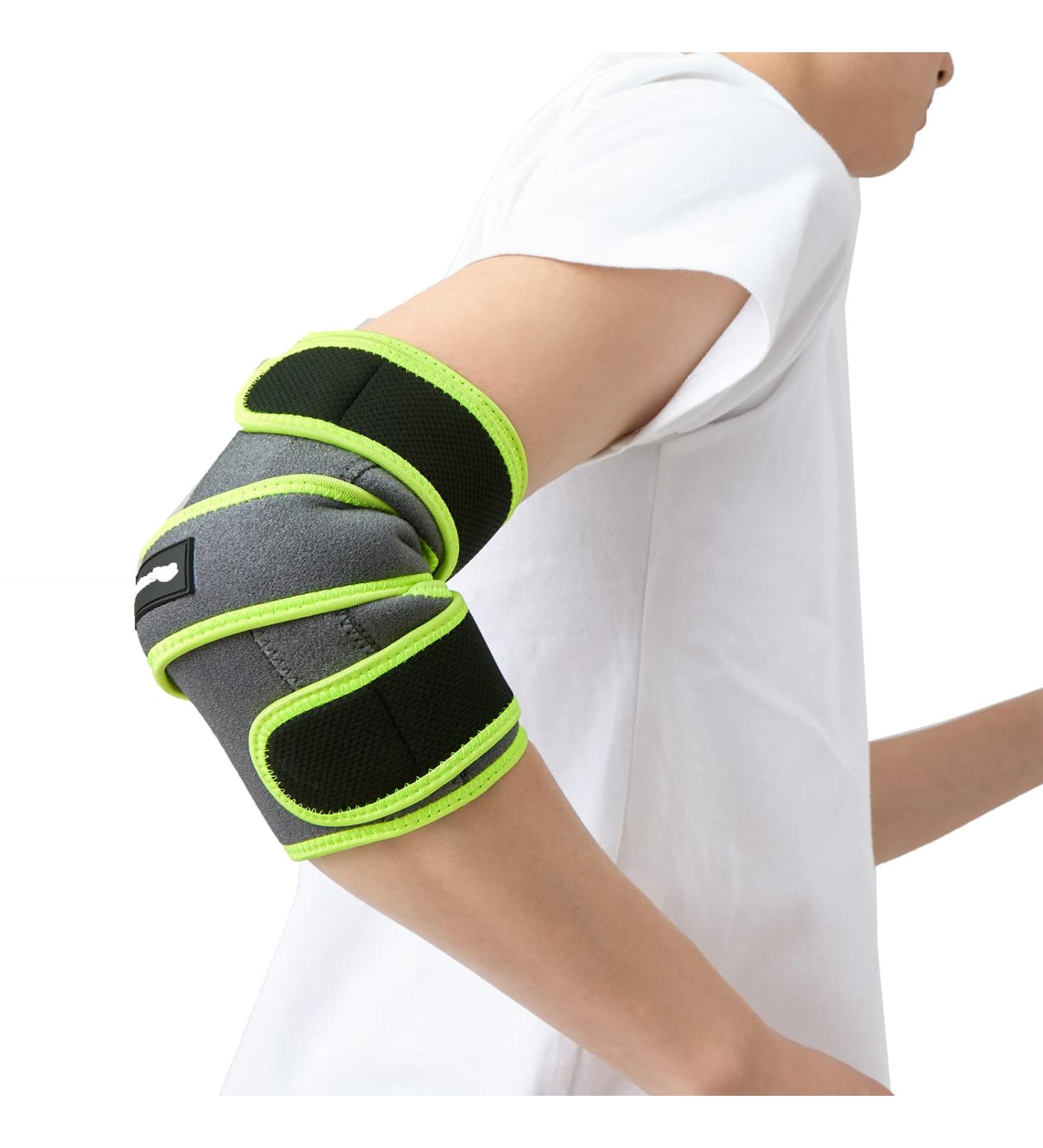 Adjustable Elbow Brace with Dual-Spring Stabilizer | Metal Splints for Tennis/Golfers Elbow Pain Relief | Arthritis & Tendonitis Support - Buy Online on GoSupps.com