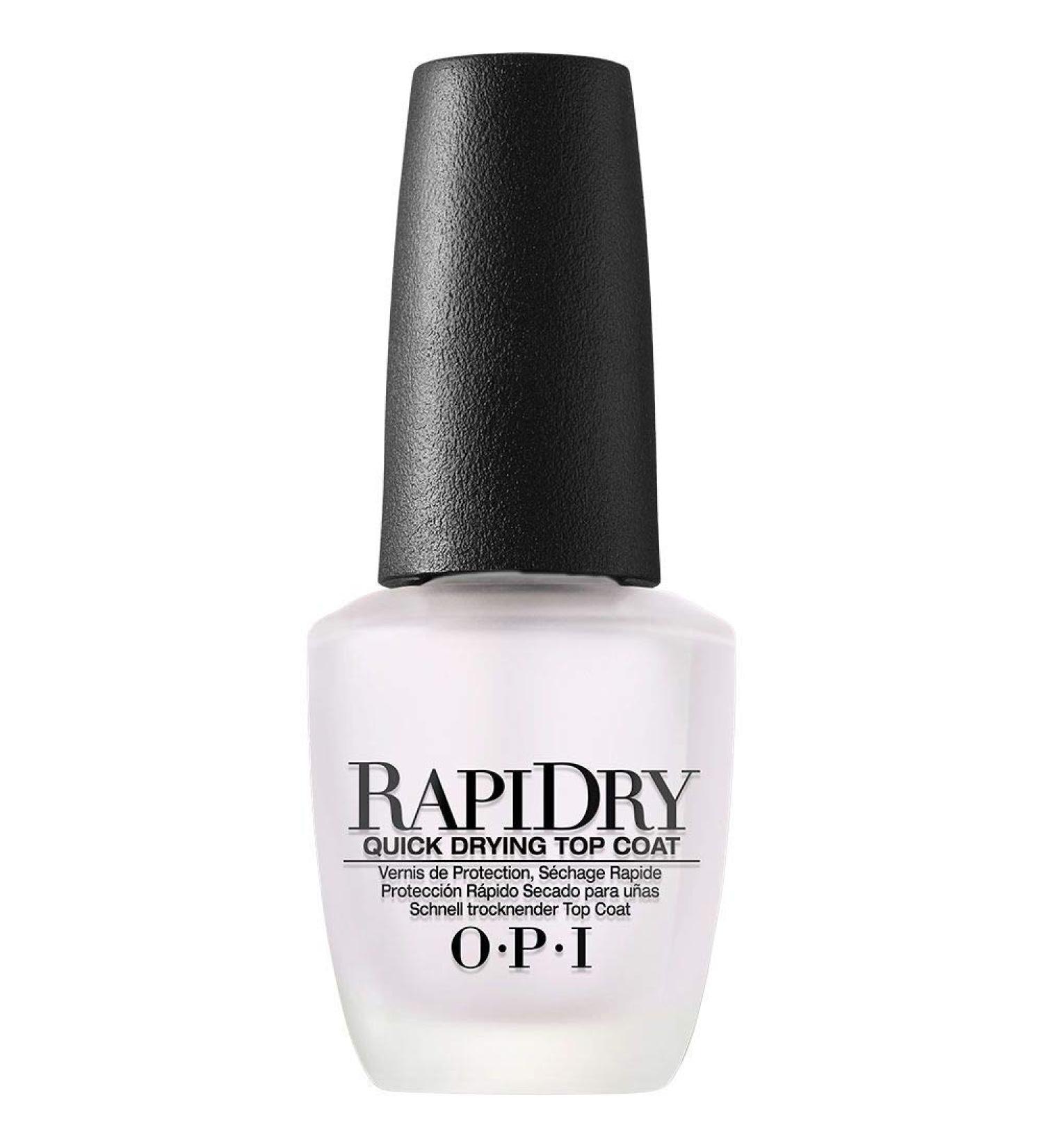 OPI RapiDry Nail Polish Drying Top Coat - Quick Drying, High Shine & Glossy Finish - 0.5 fl oz - Buy Online on GoSupps.com