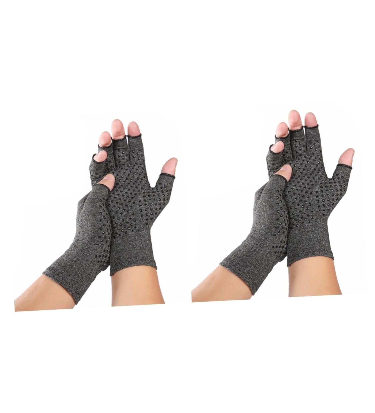 Gatuida 2 Pairs Fingerless Gloves - Therapeutic Wrist Support & Compression Gloves for Training & Hand Care - Buy Online on GoSupps.com