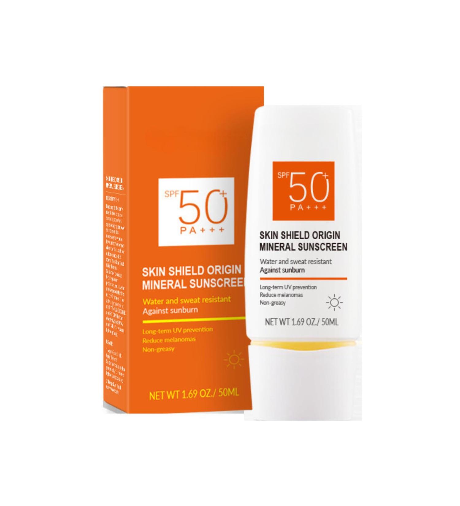 Sunscreen SPF 50+ Face Sun Cream SPF 50 PA+++ Mineral Face Sunscreen Suncream Factor 50 for Face Waterproof Travel Sun Cream Against Sunburn Ultra Light UVA & UVB Protetion Non-Greasy - Buy Online on GoSupps.com