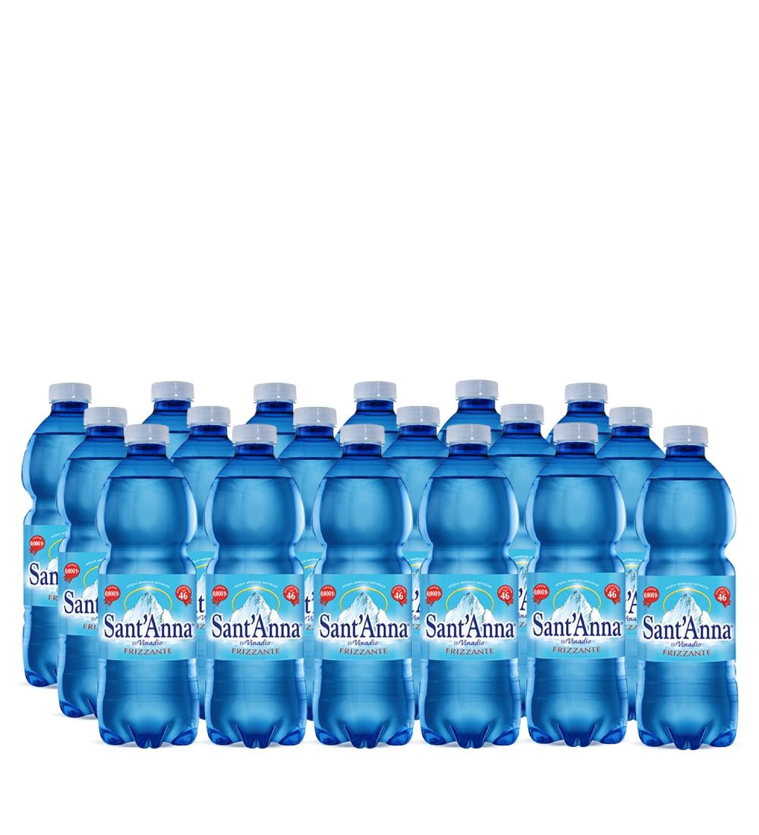 Acqua Sant'Anna - Pack de 96 bouteilles 0 5L Eau Min rale Naturelle Gazeuse - Bouteilles en Plastique 100% Recyclable - Buy Online on GoSupps.com