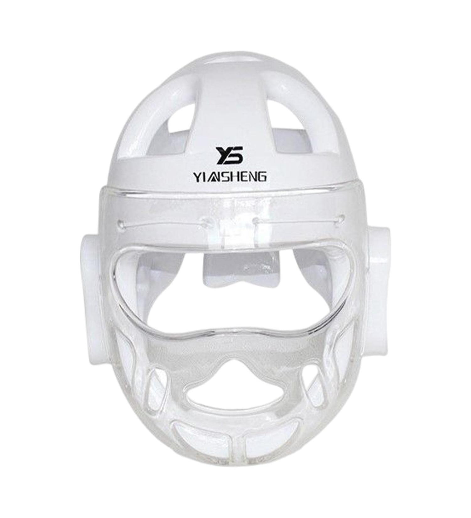 Kowaku Breathable Boxing Head Guard - MMA Kickboxing Helmet for Kids & Adults | Face Protection for Muay Thai & Taekwondo - White M - Buy Online on GoSupps.com