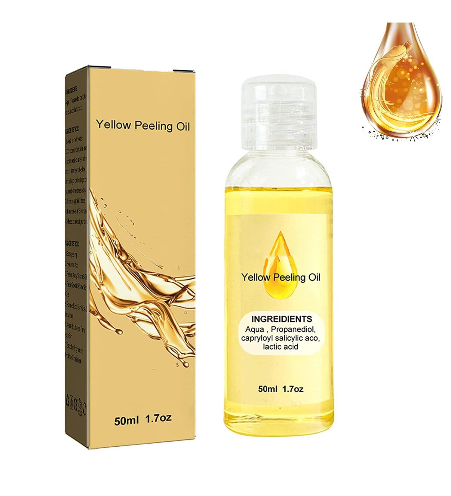 DUBUSH 50 ML Exfoliating Body Oil Yellow Brightening Body Exfoliating Oil Powerful Exfoliating Oil Dark Skin - Buy Online on GoSupps.com