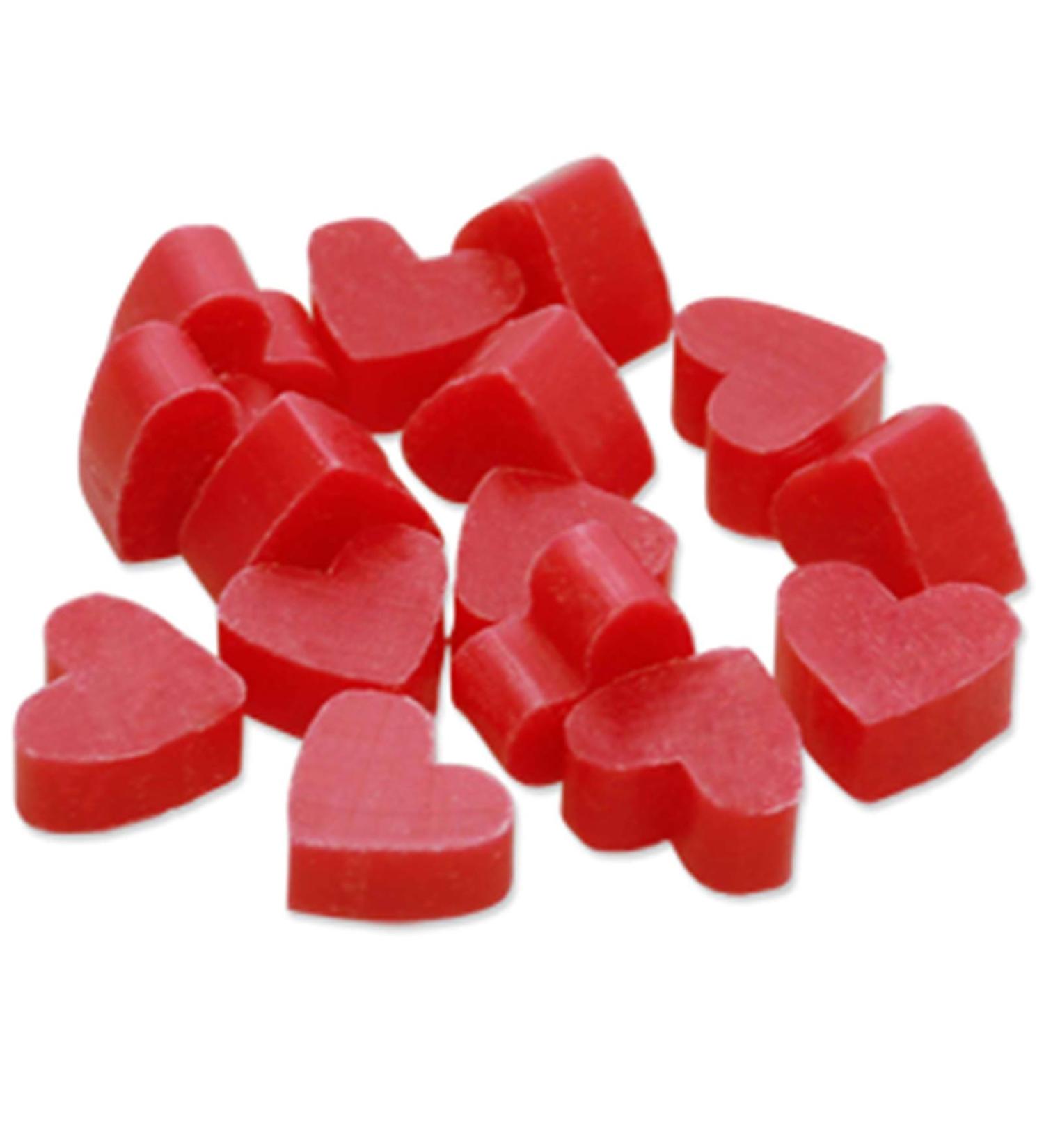 Florex Florex Schafmilchseife 100 Mini Hibiscus Hearts in Organza Pouch - Guest Soap