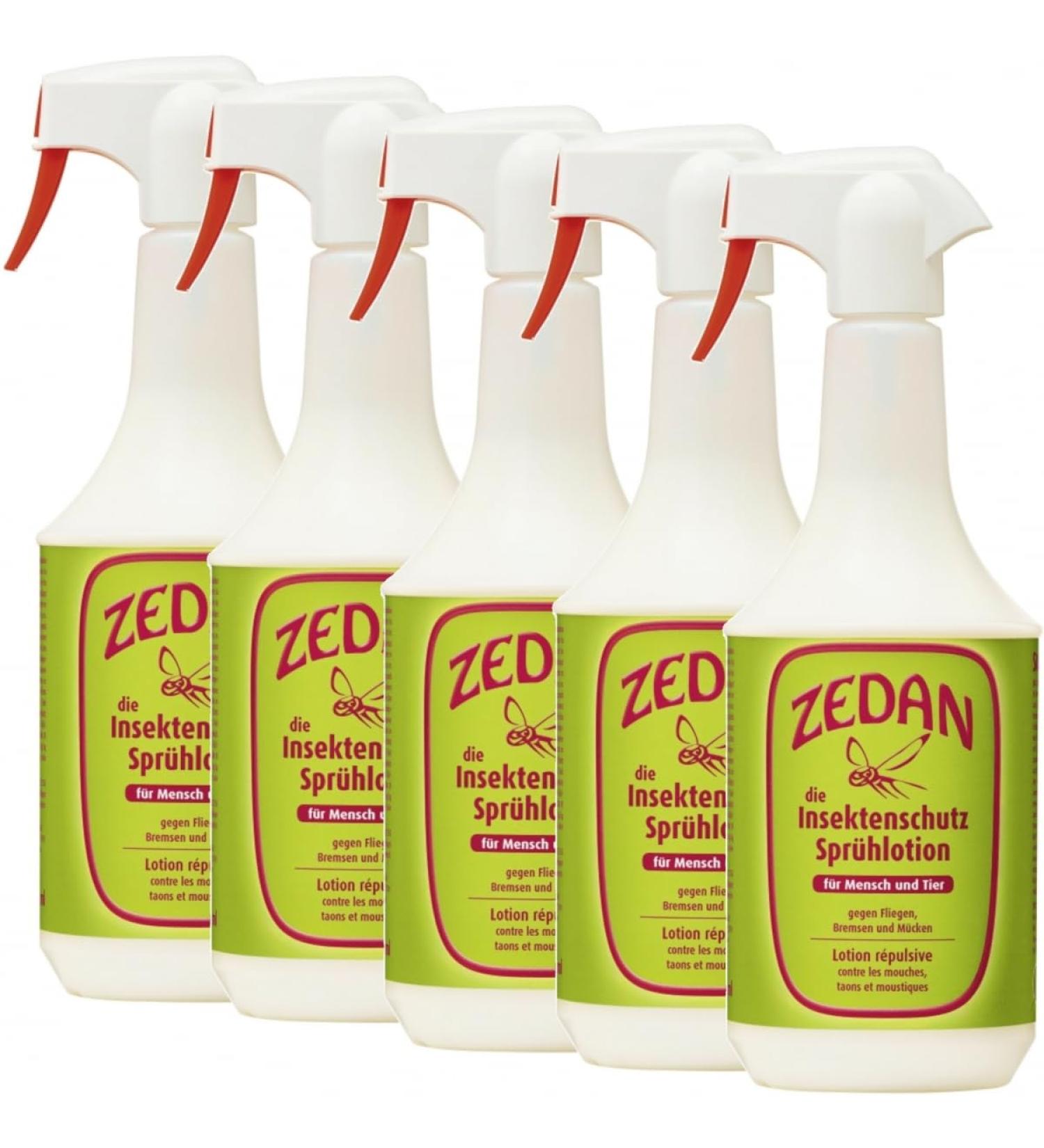 Buy RL24 Zedan SP Insect Protection Spray for Horses & Riders | Natural Fly & Mosquito Repellent | 5 x 1000 ml Set - Buy Online on GoSupps.com