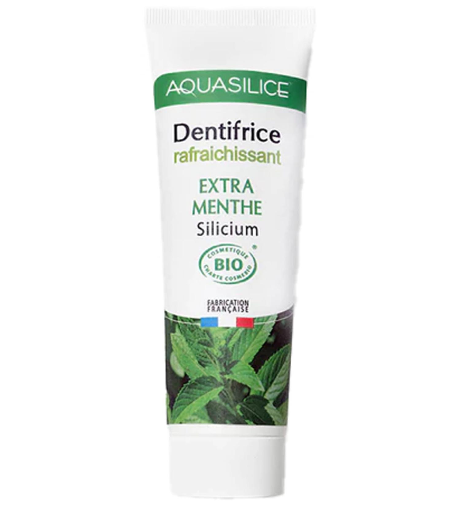 Aquasilice Organic Extra-Mint Refreshing Toothpaste 75 ml