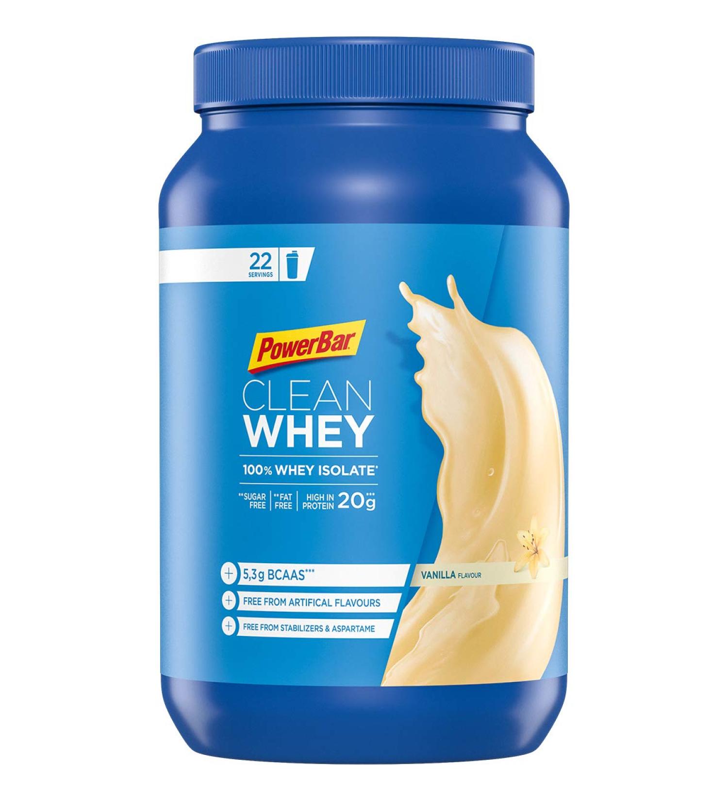Powerbar Clean Whey Protein Isolate 100% - Vanilla 570g | High-Quality Protein Shake with BCAAs for Optimal Muscle Recovery - International Shipping Available - Buy Online on GoSupps.com