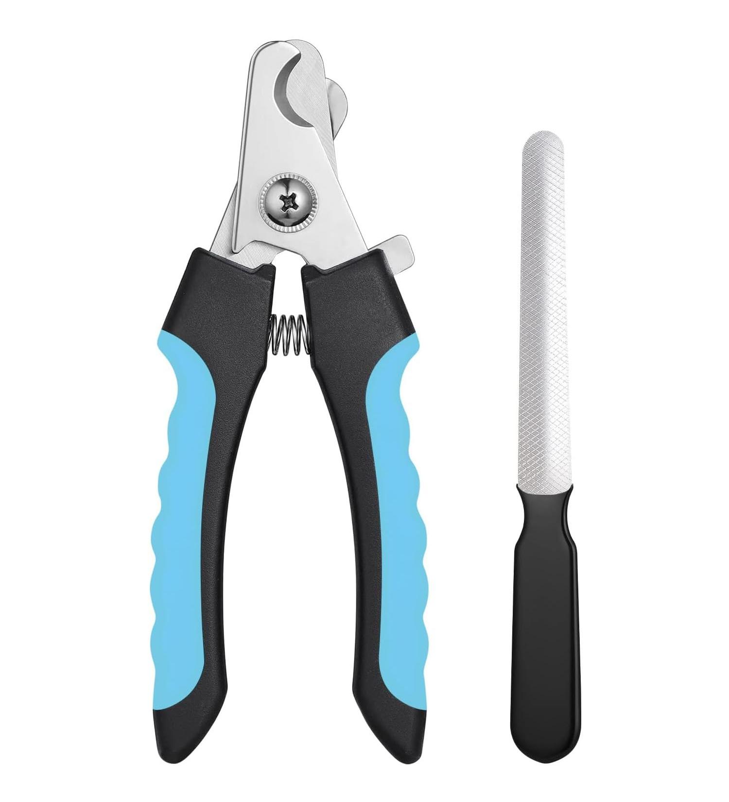 Quick Safety Sensor Pet Dog Nail Trimmers & Clipper for Large & Medium Dogs - Professional Toenail Clippers with Nail File - Buy Online on GoSupps.com