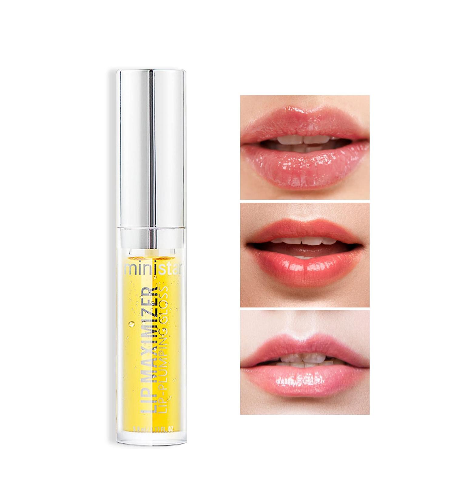 Buy Natural Lip Plumper Gloss - Hydrating & Soothes Fine Lines for Fuller Bigger Lips | International Shipping Available - Buy Online on GoSupps.com