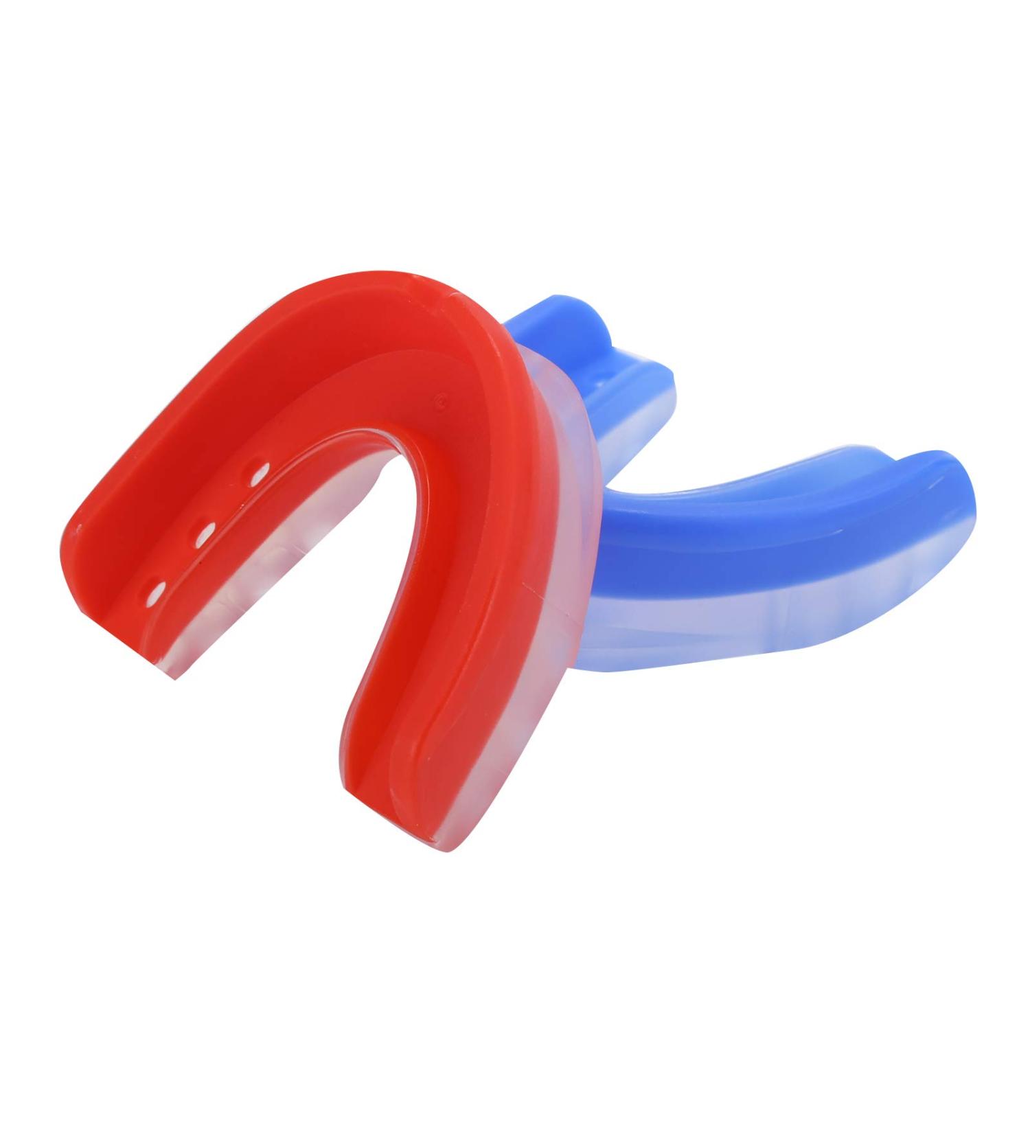 Verdant Touch EVA Mouthguard - 2 Pack Blue & Red | Perfect for Football Basketball Boxing - International Shipping Available - Buy Online on GoSupps.com