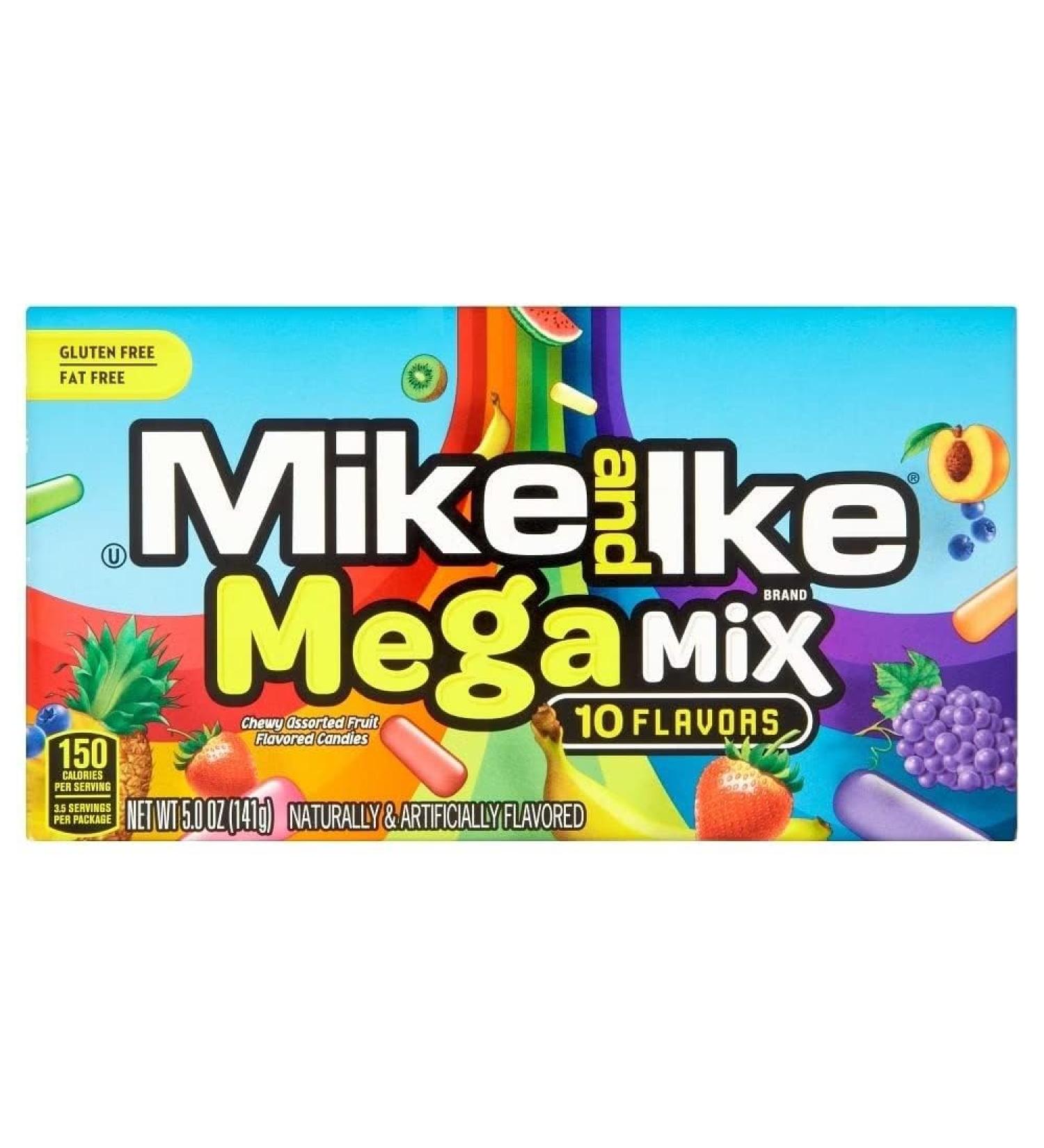 Mike and IKE Soft Chewy Sweet Box 141g (Pack of 1) - Theater Mega Mix Twisty And Tasty Treat Gift Hamper Birthday Present Chirstmas Easter Thank You - Buy Online on GoSupps.com
