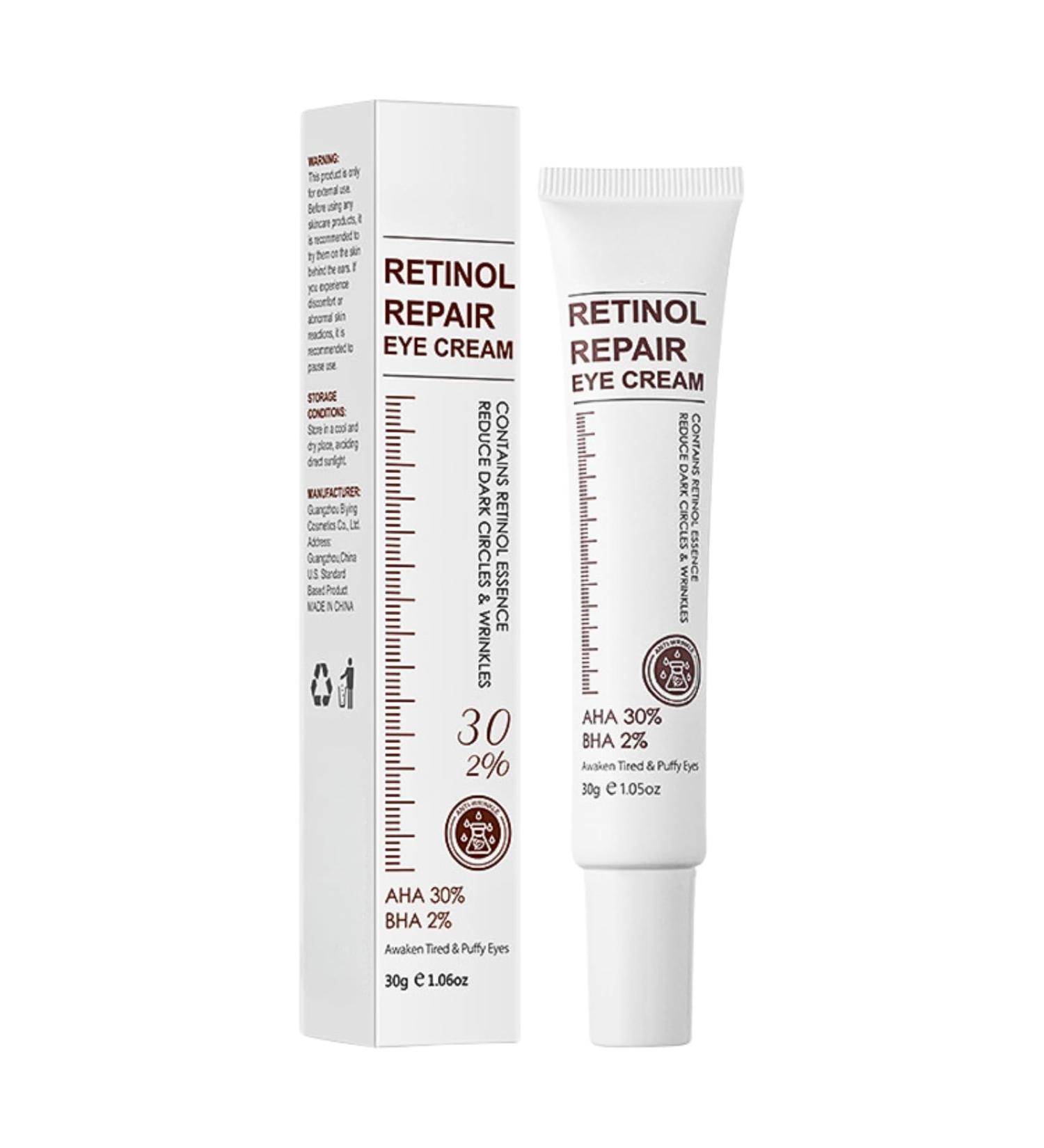 Retinol Eye Cream Eye Cream for Dark Circles and Puffy Eyes AHA 30%+BH-A 2% Under Eye Cream for Women/Men Anti Aging Eye Creams Anti Wrinkles Reduce Eye Bags Fine Lines 30g - Buy Online on GoSupps.com