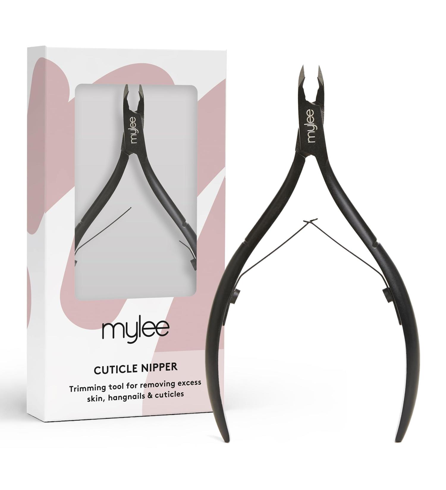 Mylee Cuticle Nippers Professional Sleek Matte Black Stainless Steel Salon-Quality Cuticle Nippers for Precision Trimming and Effective Removal Unruly Cuticles Hangnails and Excess Skin - Buy Online on GoSupps.com
