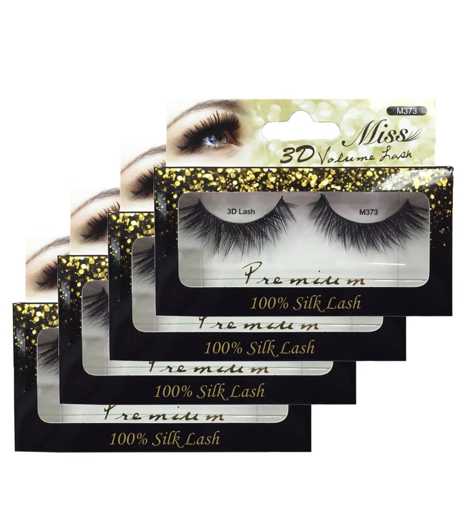 Miss Lash 4 Pairs 100% Handmade Tapered 3D Volume Lashes M373 - Luxurious Eyelash Extensions for Stunning Eyes - Buy Online on GoSupps.com