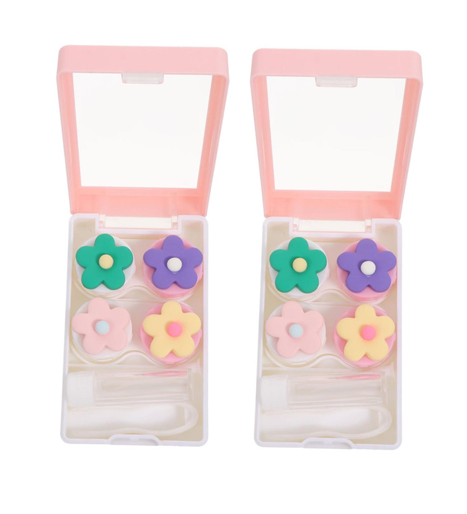 Buy Solustre 2er Box Invisible Lens Case - Travel Container for Colored Contact Lenses - Durable Plastic Lentil Holder - International Shipping Available - Buy Online on GoSupps.com