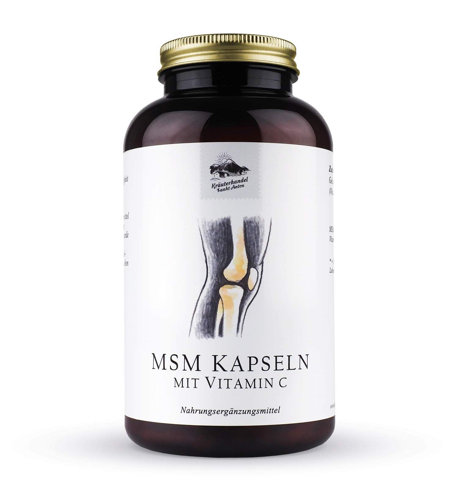 KR UTERHANDEL SANKT ANTON - 300 MSM Capsules | 1400 mg Daily Dose | High Dosage Vitamin C | German Premium Quality for Optimal Joint Support - Buy Online on GoSupps.com