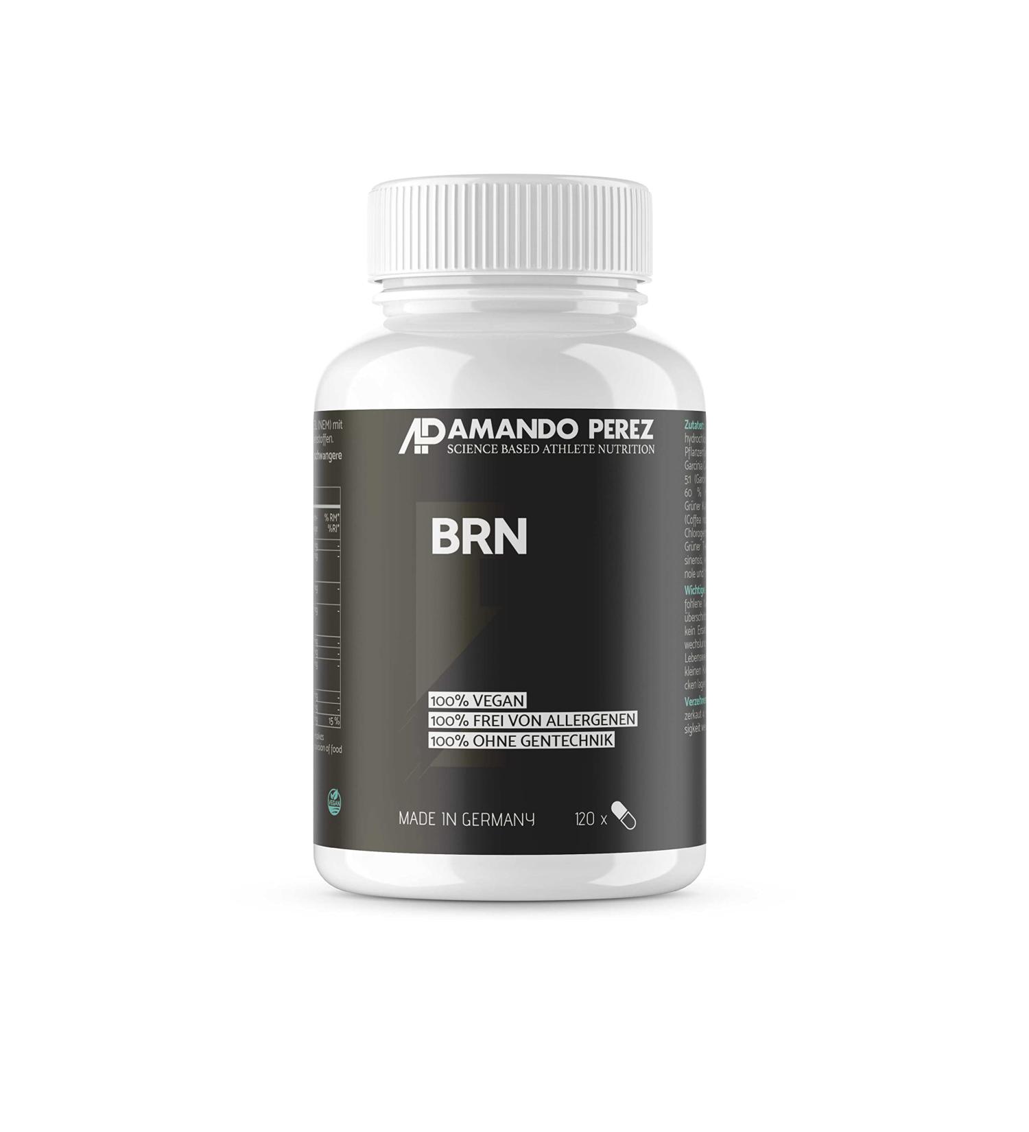 BRN F-Burn Booster | 120 Vegan Capsules with L-Carnitine Garcinia Cambogia Green Tea & Green Coffee - Boost Metabolism & Support Weight Loss International Shipping - Buy Online on GoSupps.com