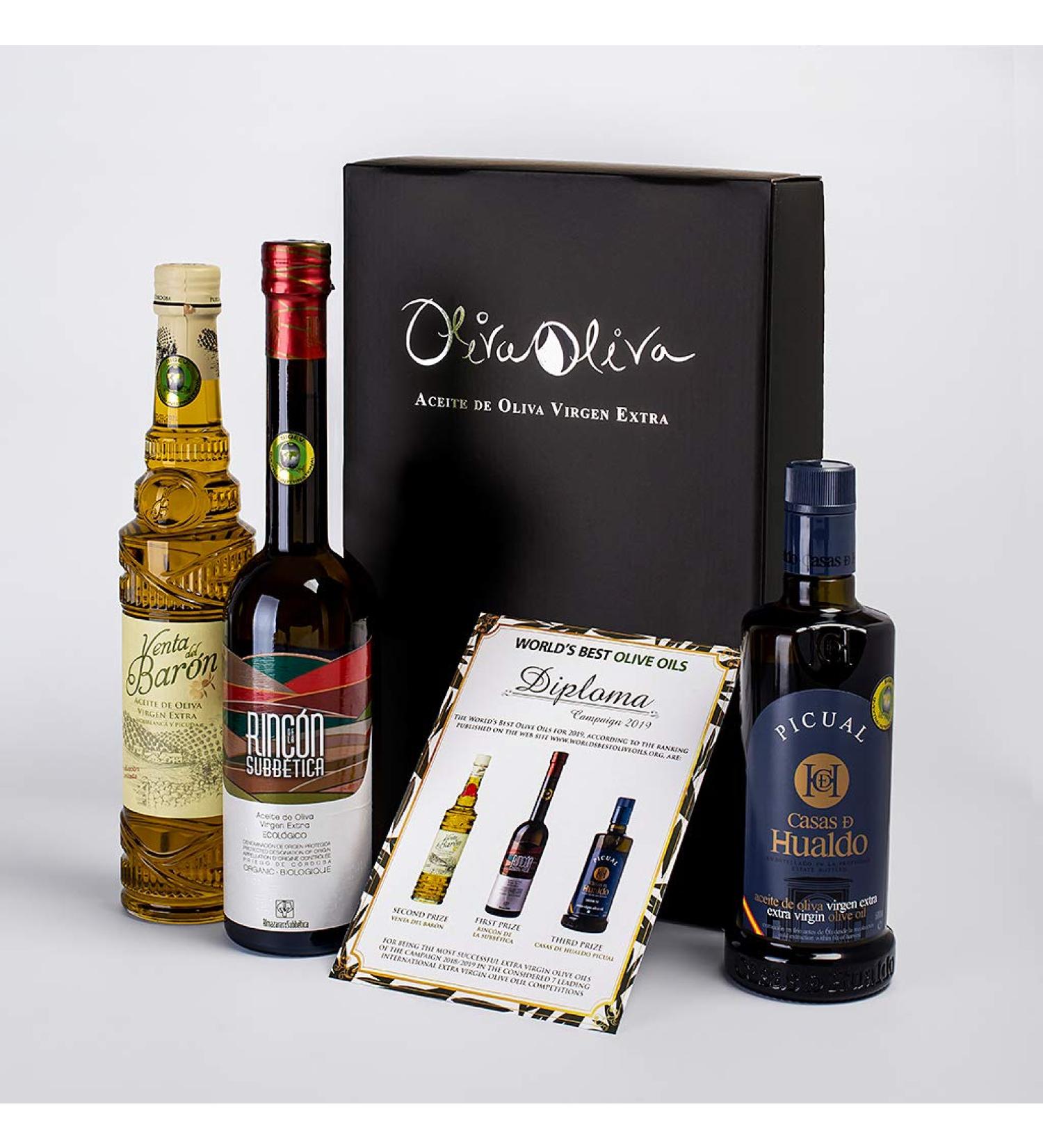 Best 3 olive oils in the world 2019 Rincon de la Subbetica Knolive Palacio de los Olivos Harvest 20212022 - Buy Online on GoSupps.com