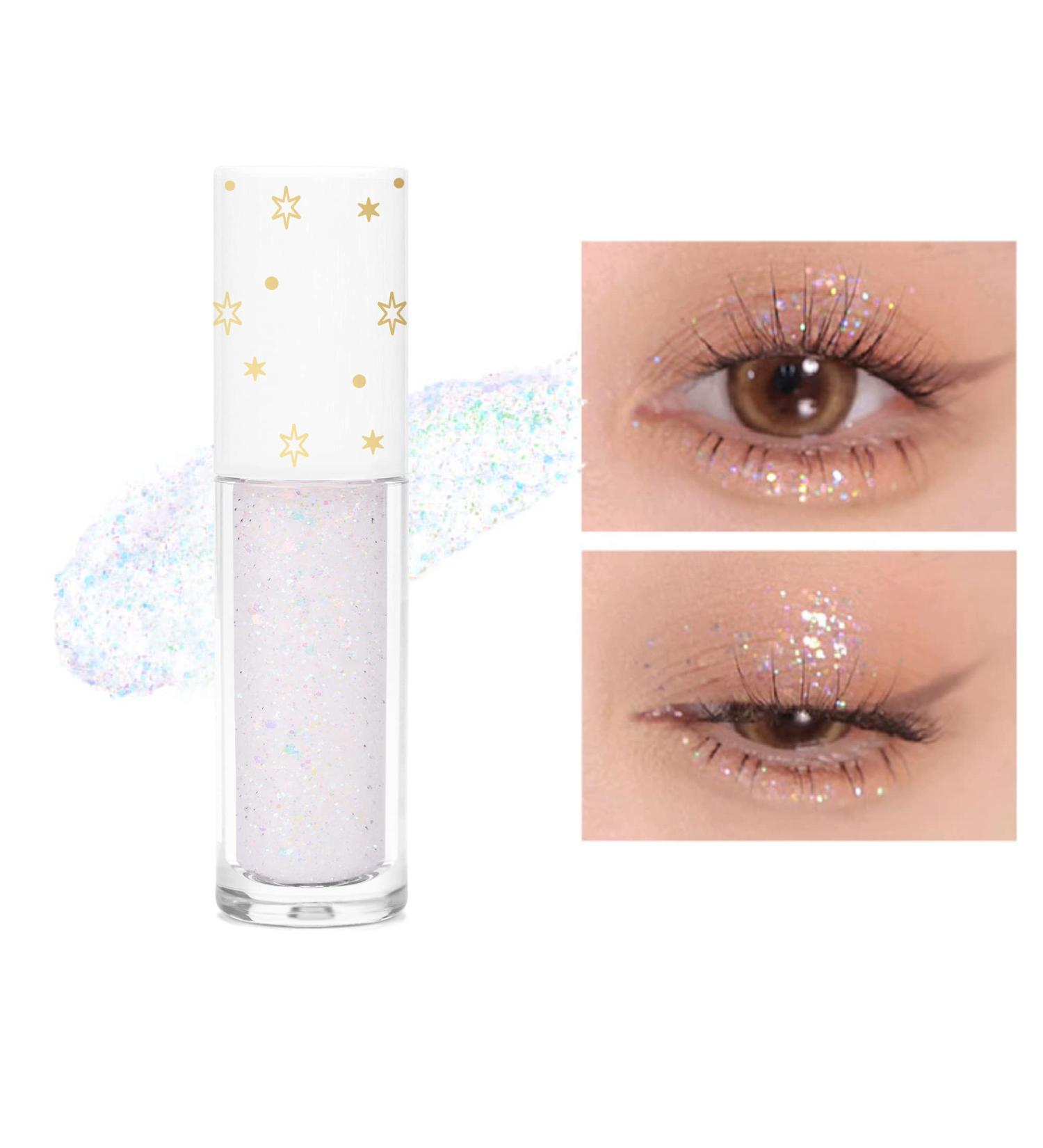 Geeneiya Liquid Glitter Eyeshadow - Korean Under Eye Shadow, Long Lasting & Quick Drying - Colorful Galaxy 01 - Buy Online on GoSupps.com