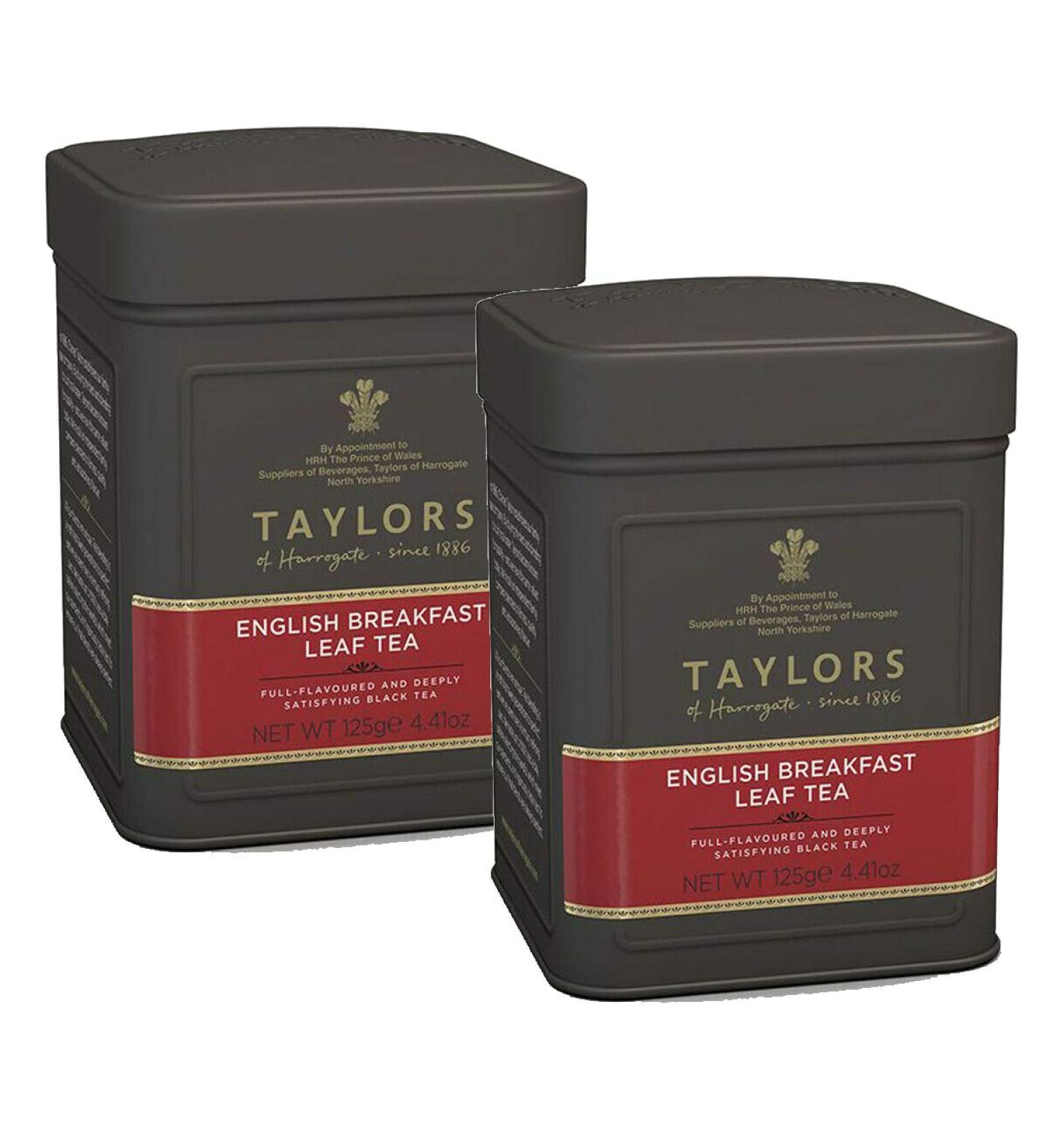 Taylors English Breakfast Leaf Tea 125g - 2 Pack