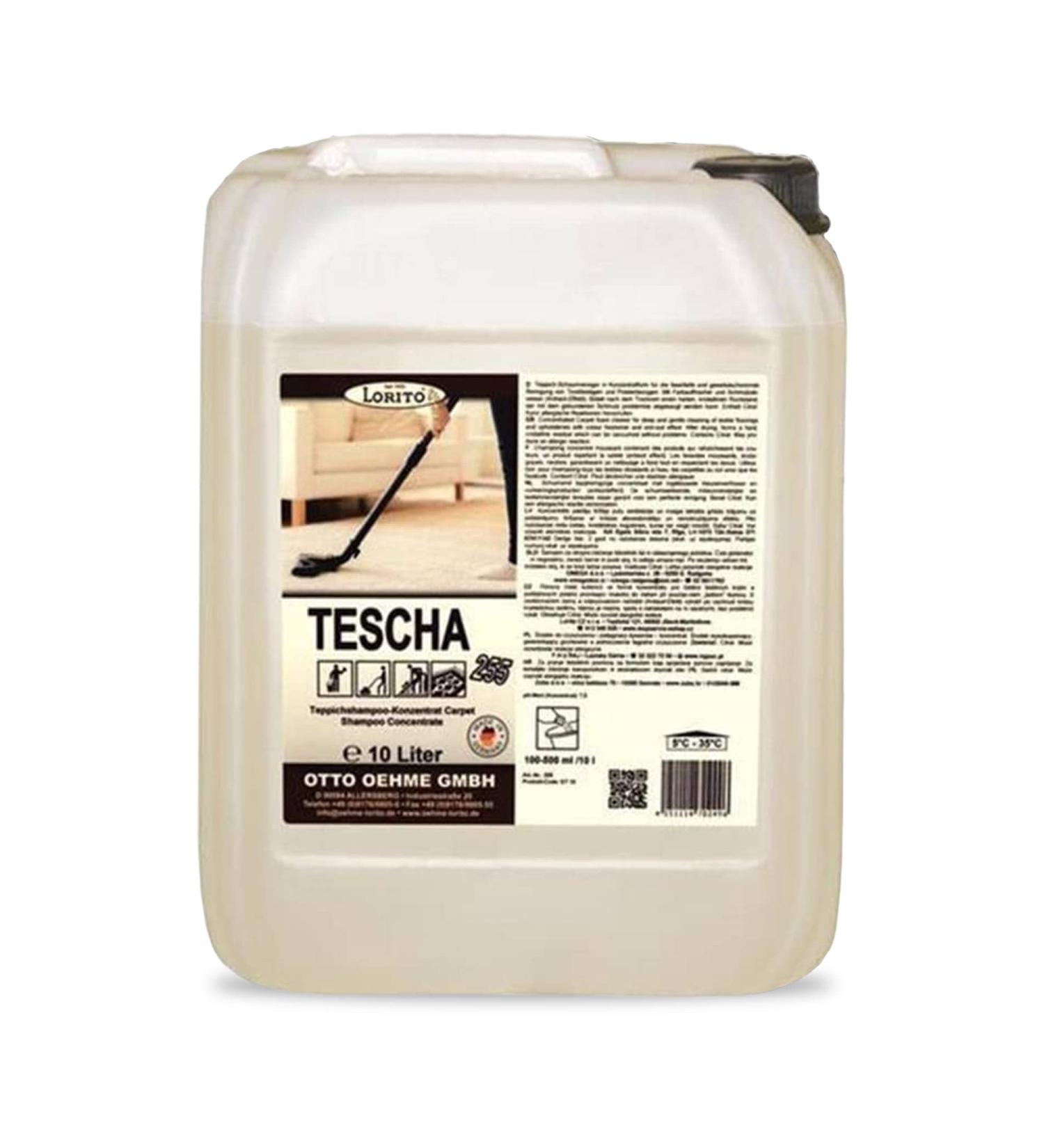 Lorito Tescha Carpet Cleaner - 10L Concentrate | Effective Carpet Shampoo & Care for Spray Extraction - Buy Online on GoSupps.com