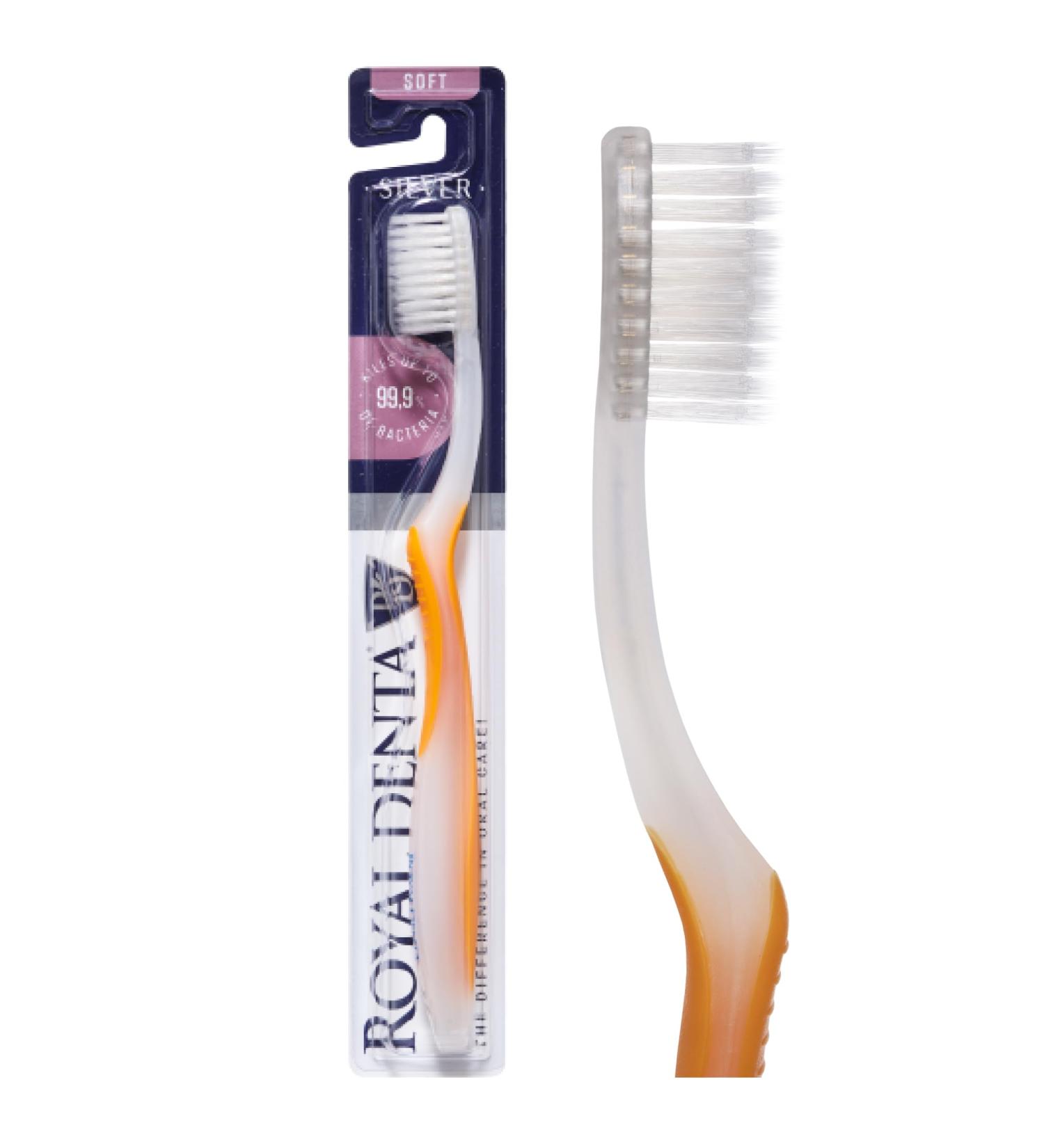 Royal Denta Nano Silver Toothbrush - Soft Yellow | Buy Internationally for Superior Oral Care - Buy Online on GoSupps.com