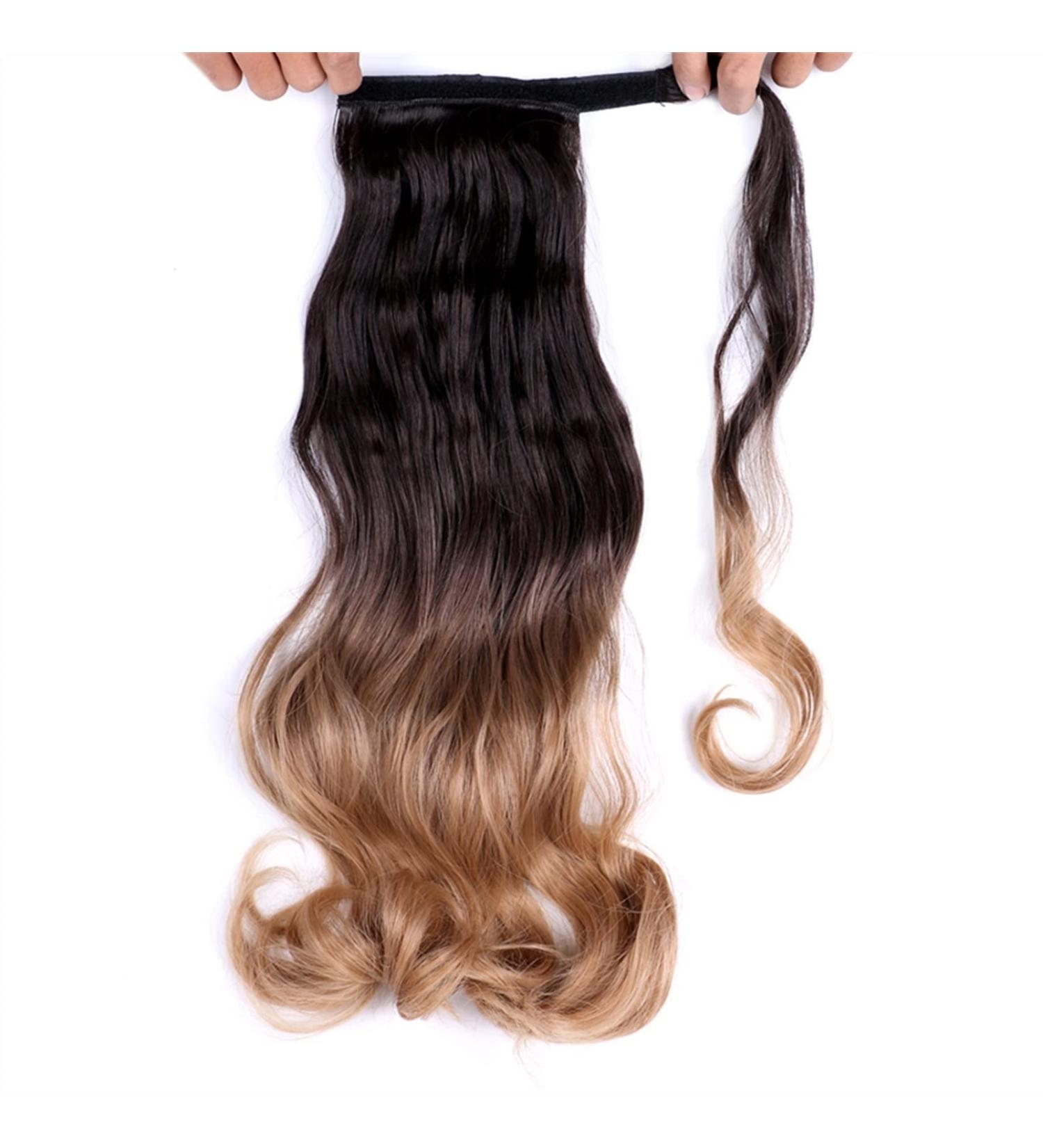 Fake Hair Bun Synthetic Long Curly Ponytail Hair Extensions Wraparound Ponytail 22 Inches Women Hair Accessories Bun Hair Accessories (Color : 4A-22 Size : 22inches) 22inches 4A-22 - Buy Online on GoSupps.com