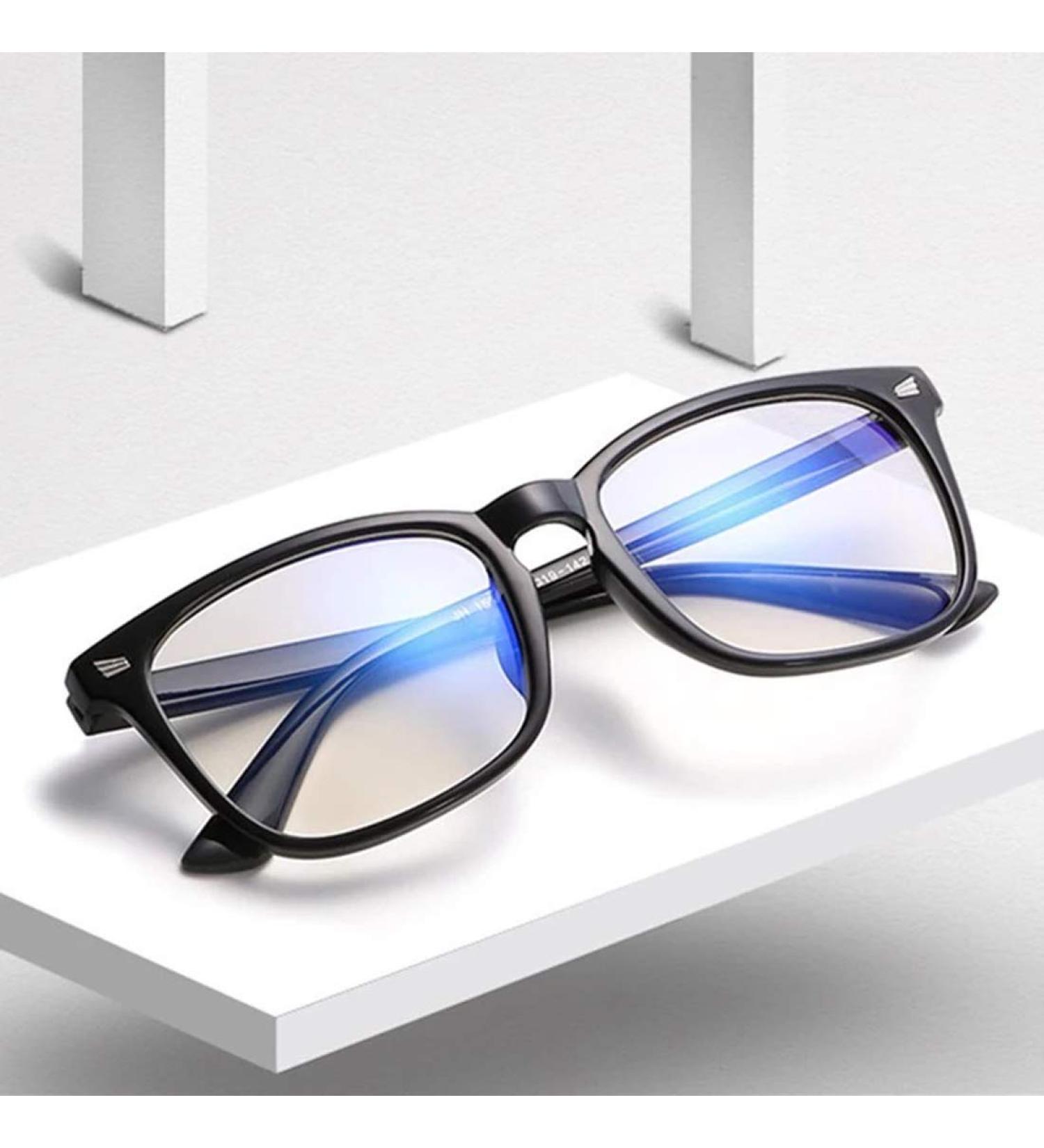 DripShip DRIP Blue Light Blocking Glasses | Computer Gaming & Anti-Eyestrain Protection - Retro Vintage Fashion Black - Buy Online on GoSupps.com