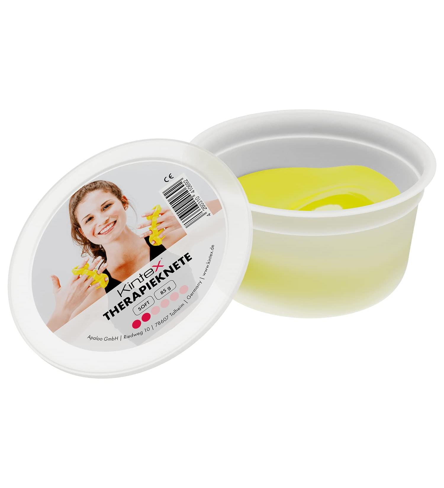 Kintex Therapy Putty 85g - 6 Strengths for Hand Training & Therapy | Soft Yellow Physio Putty Squeezer - Buy Online on GoSupps.com