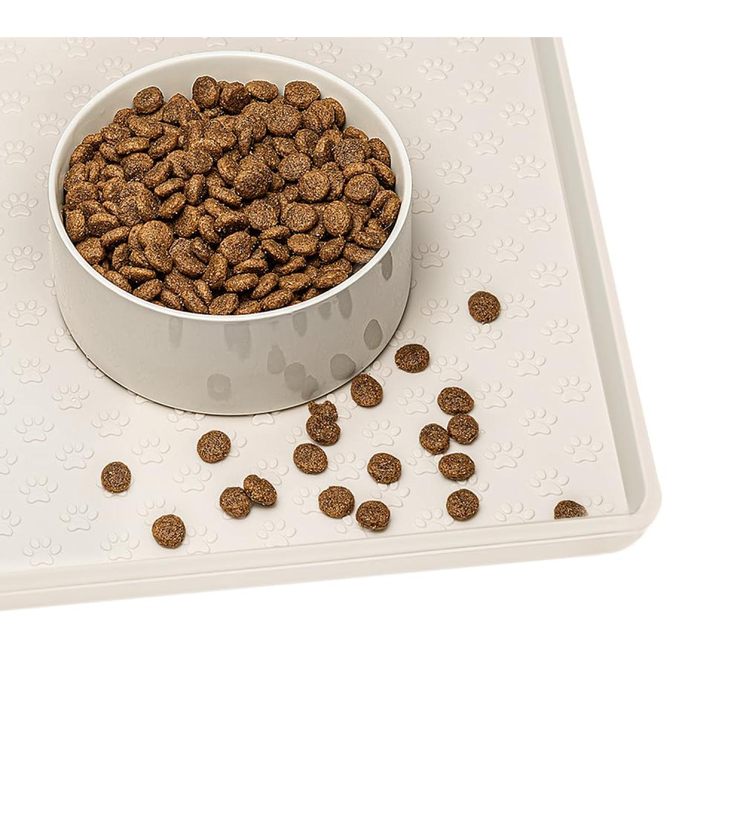 Avydiif Non-Slip Silicone Dog & Cat Feed Mat - Waterproof Dishwasher-Safe 60x40cm - Ideal Bowl Pad - Buy Online on GoSupps.com