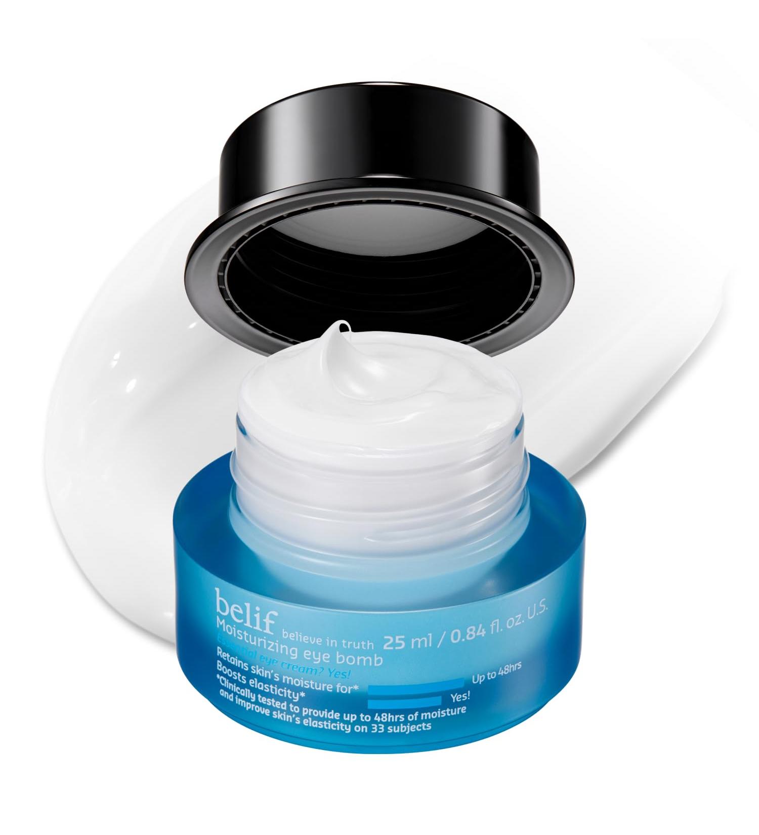 belif Peptide Eye Bomb Anti-Aging Eye Cream for Wrinkles Fine Lines Crow s Feet & Eye Bags 48hr Hydration with Ceramide Squalane Caffeine Dermatologist-Tested Korean Skincare 0.84 fl.oz New Formula - Buy Online on GoSupps.com
