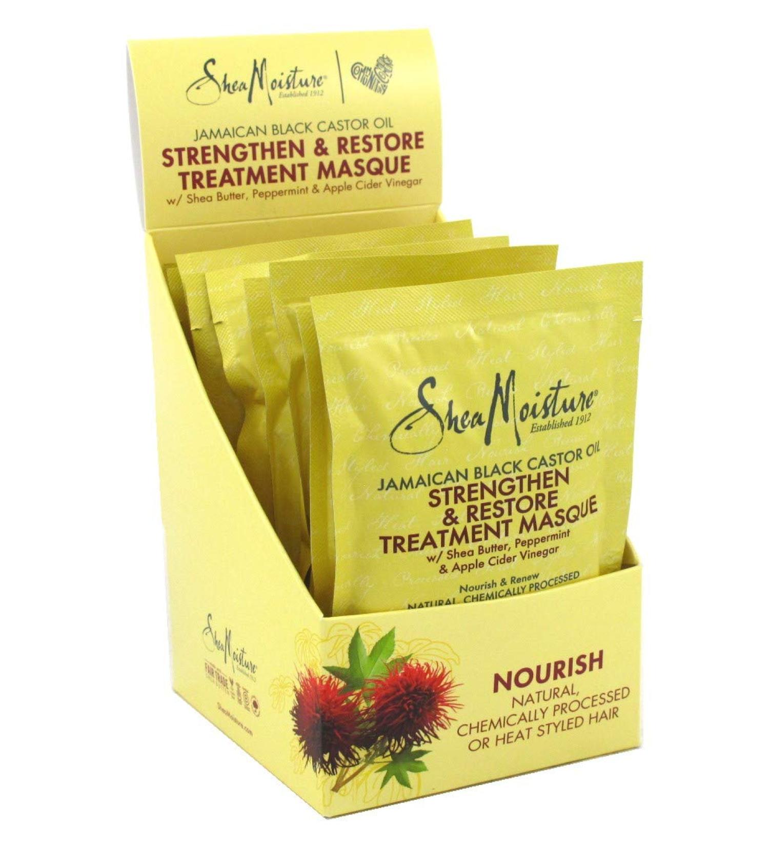 SheaMoisture Jamaican Black Castor Oil Treatment Masque 2 oz - Strengthen & Restore Hair Care - Buy Online on GoSupps.com