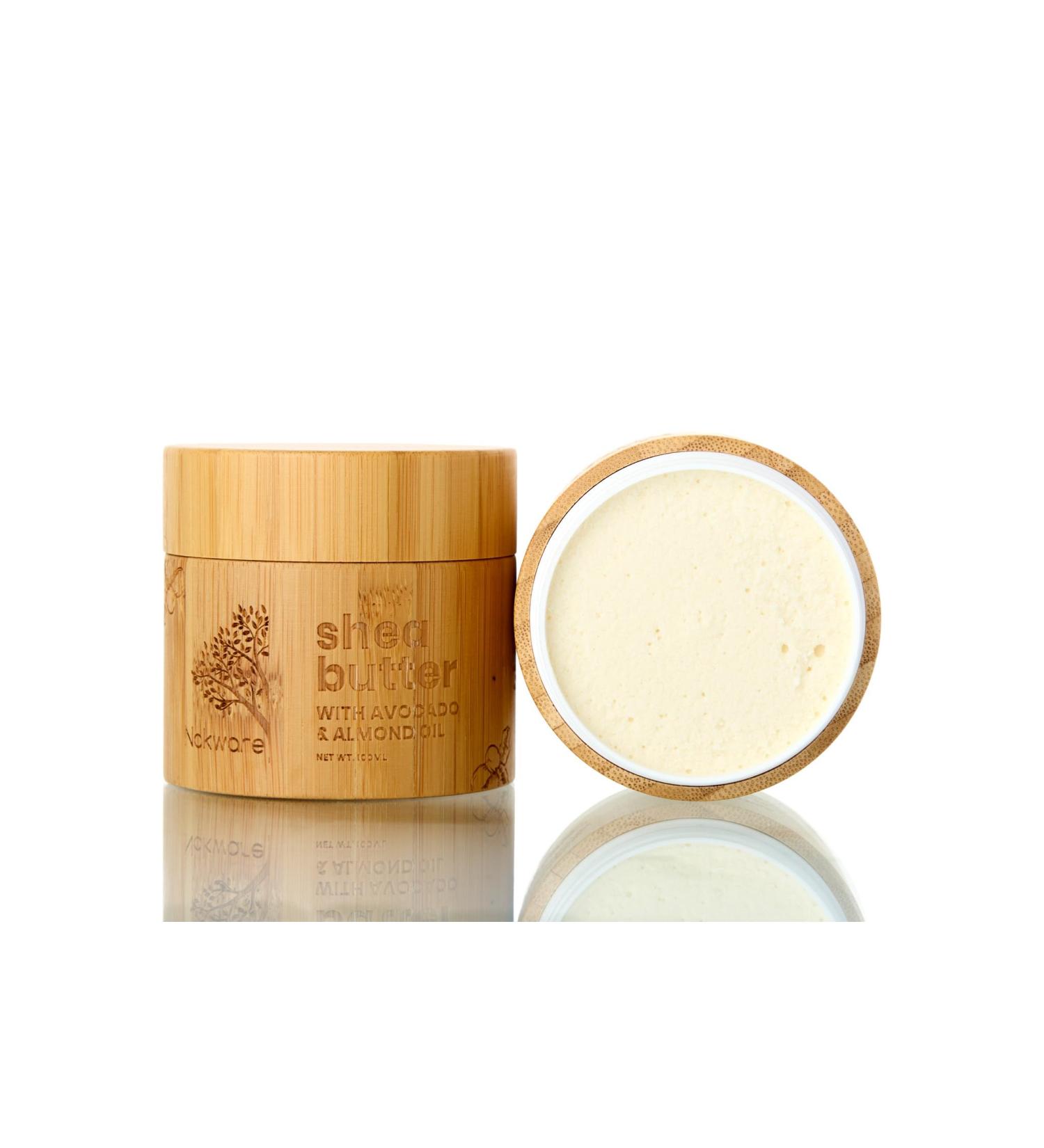 Nokware Skincare Raw Shea Butter with Avocado & Sweet Almond Oil - Floral Scent. 100% Whipped Natural Ghana Shea Butter for Dry Skin Hair & Body - Pure Handmade Vegan Eco-friendly -100 ml - Buy Online on GoSupps.com