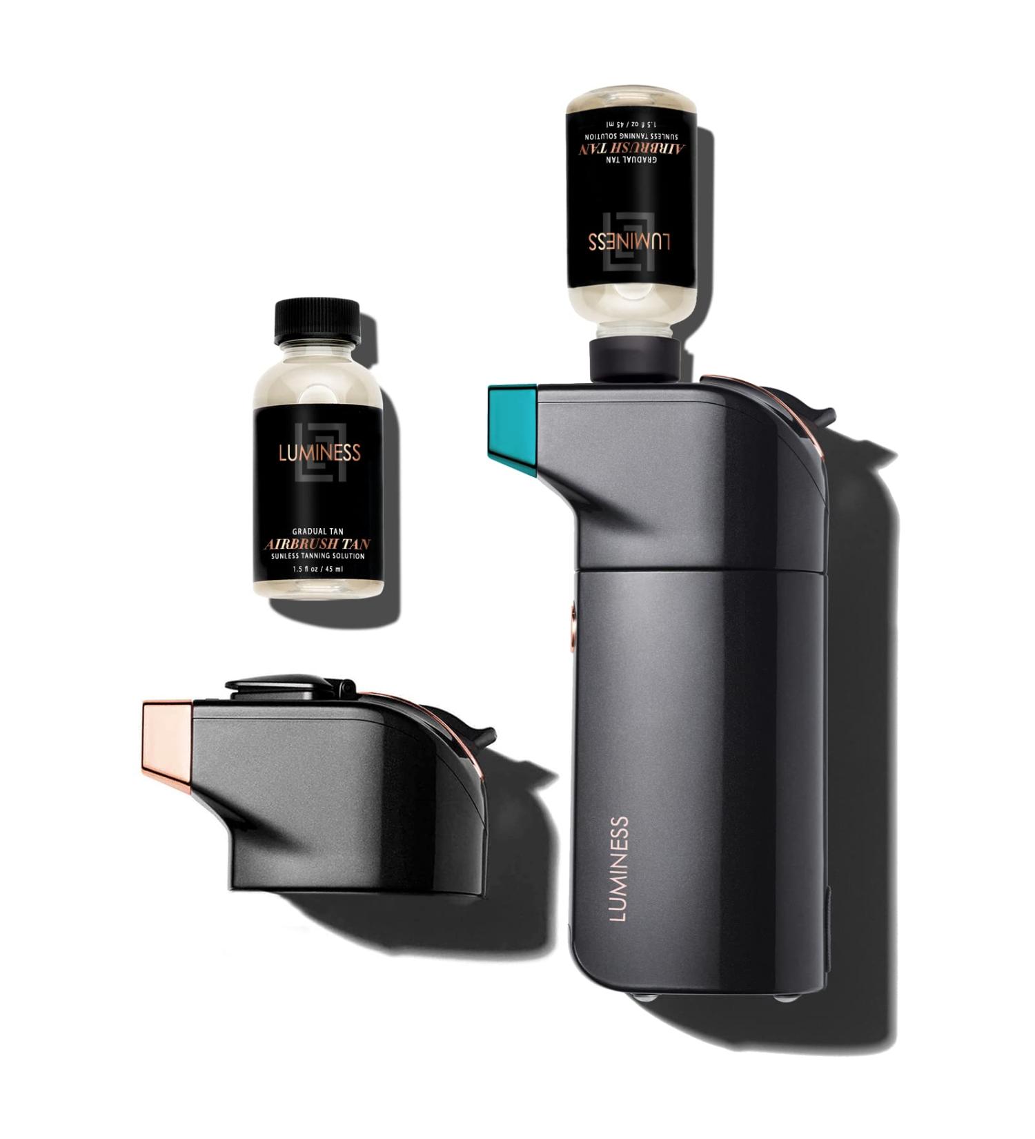 Shop LUMINESS BREEZE DUO Tanning Airbrush System - Gradual Self Tanner Kit with Breeze Device Makeup Stylus & Sunless Solution for Flawless Long-Lasting Tan - International Shipping Available - Buy Online on GoSupps.com